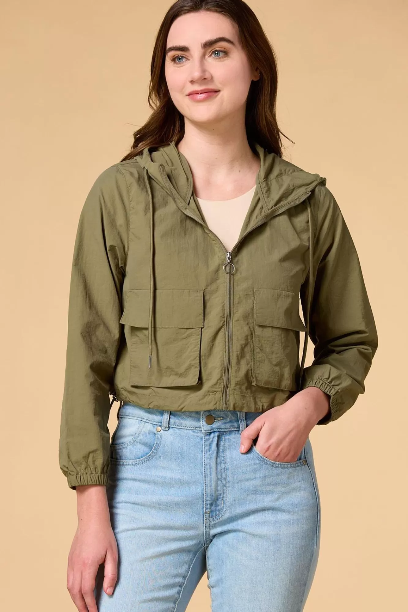 Women Versona Army Brat Jacket