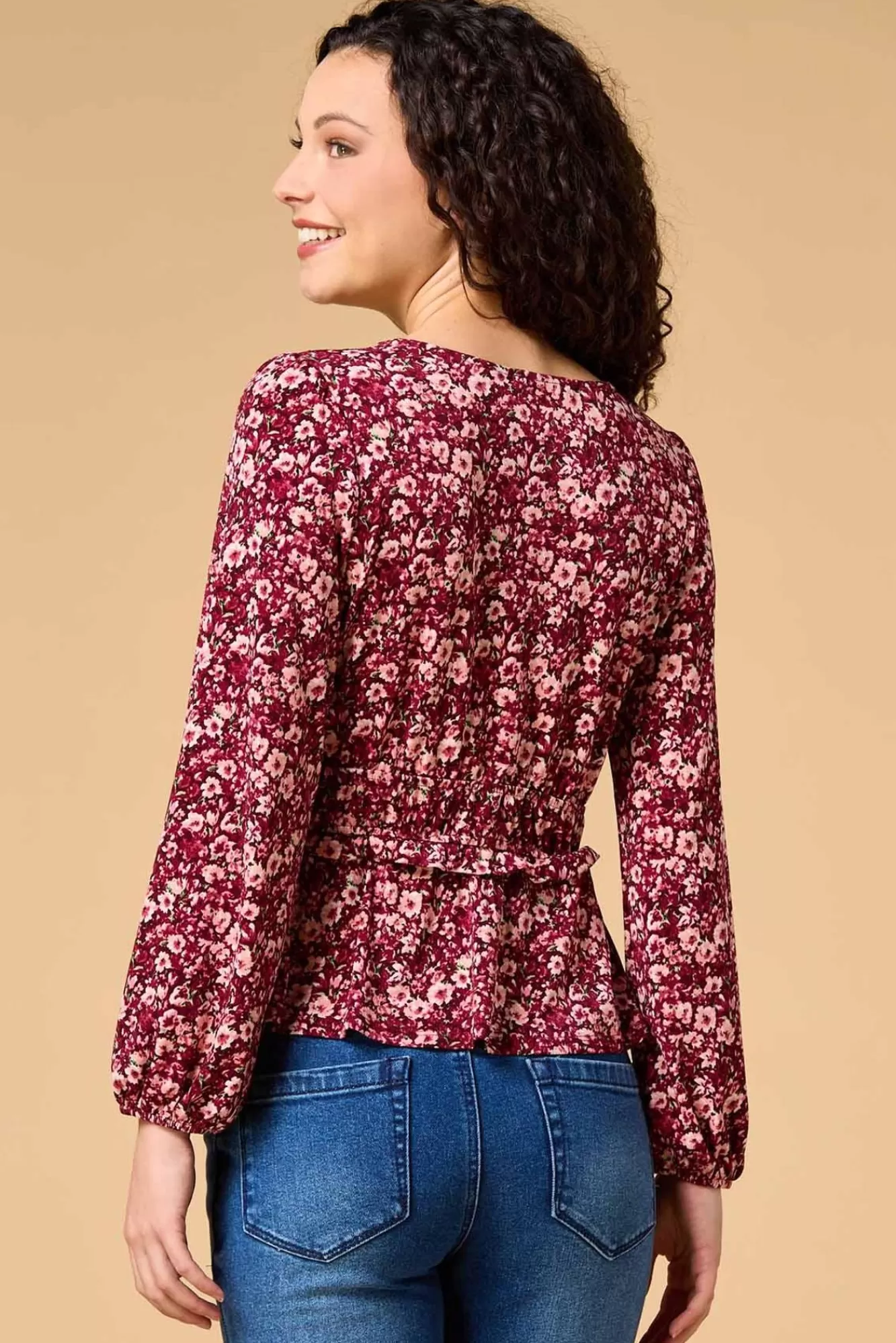 Women Versona Berry Blooms Top