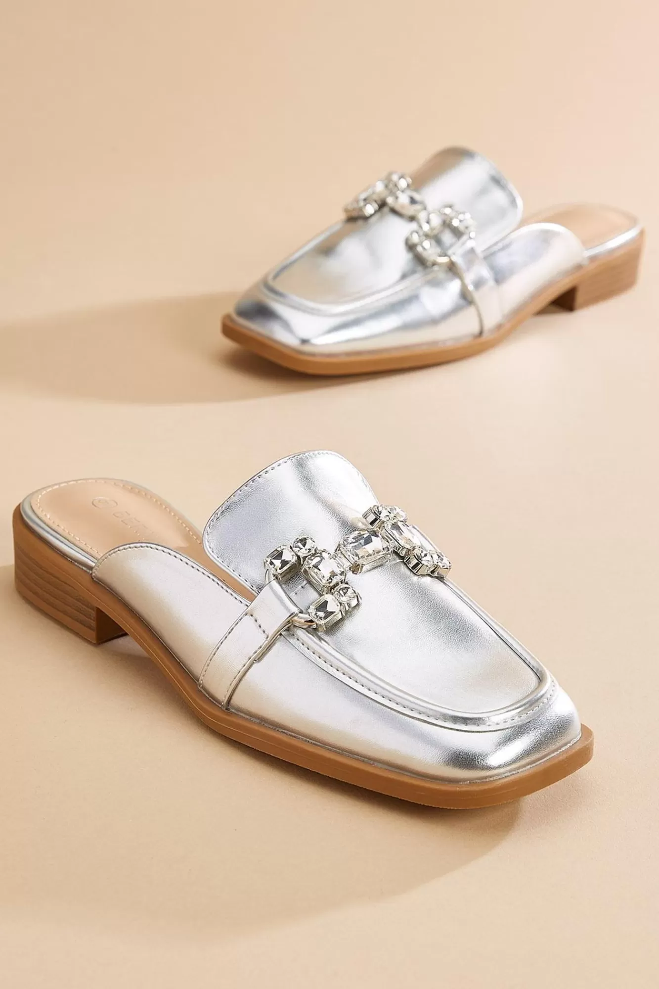 Women Versona Bling Horsebit Mules