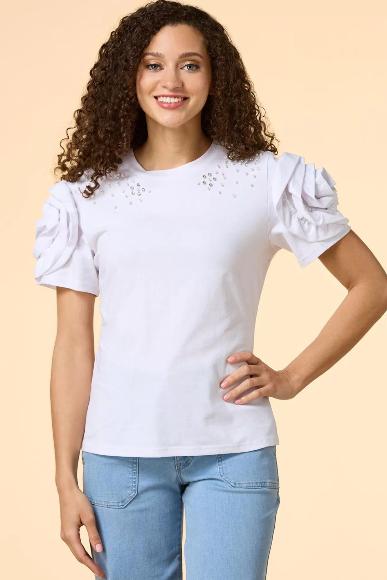 Women Versona Bright And Pearly Tee