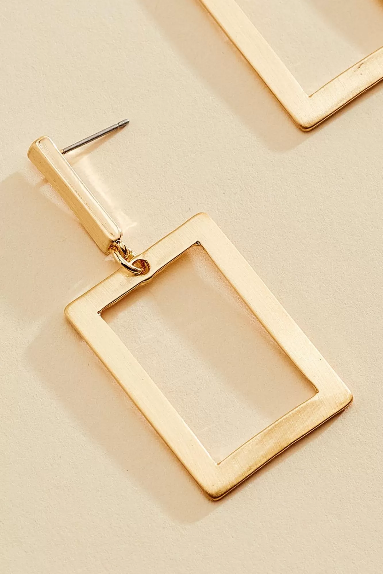 Women Versona Brushed Square Earrings