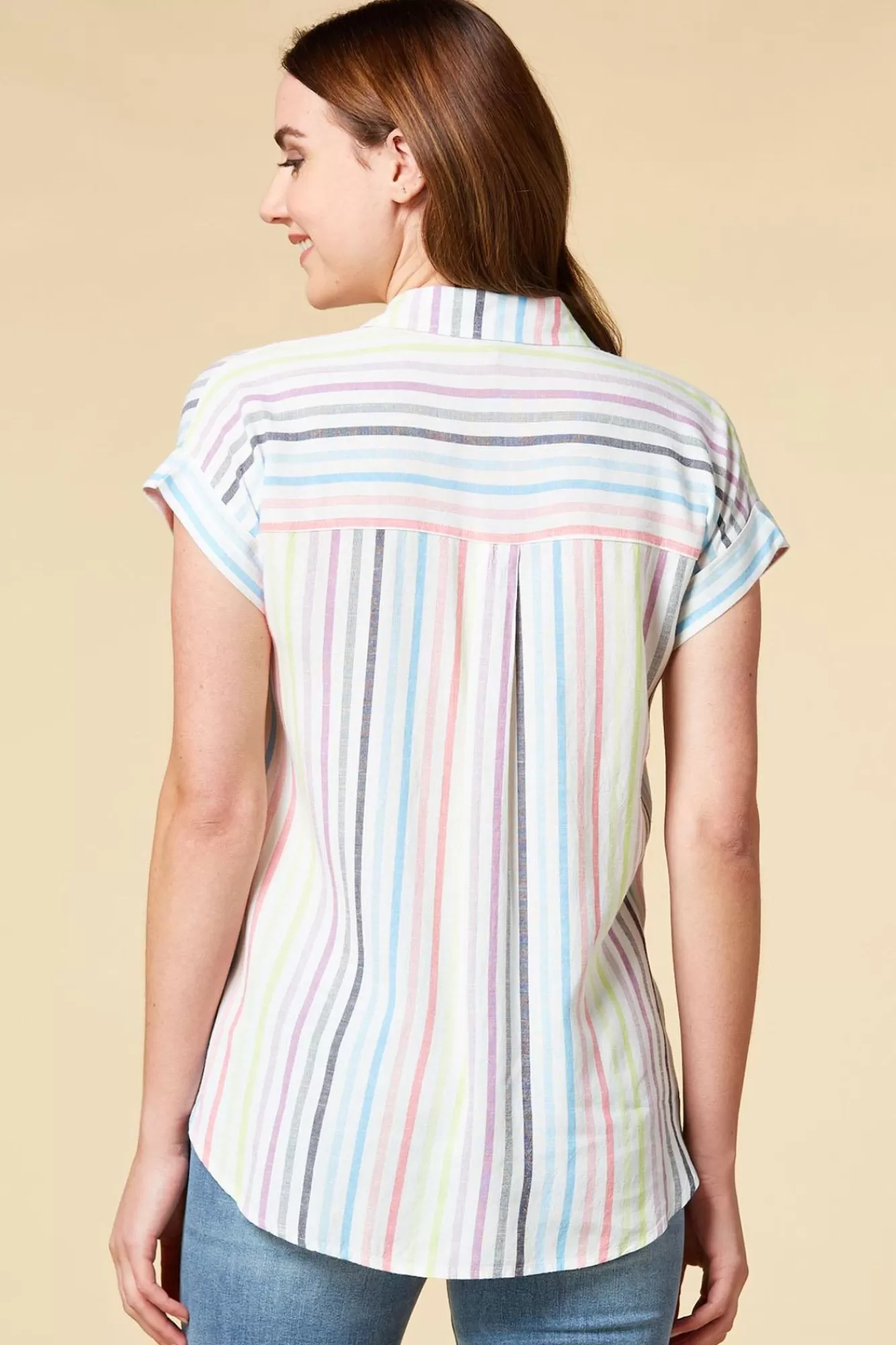 Women Versona Candy Striper Top