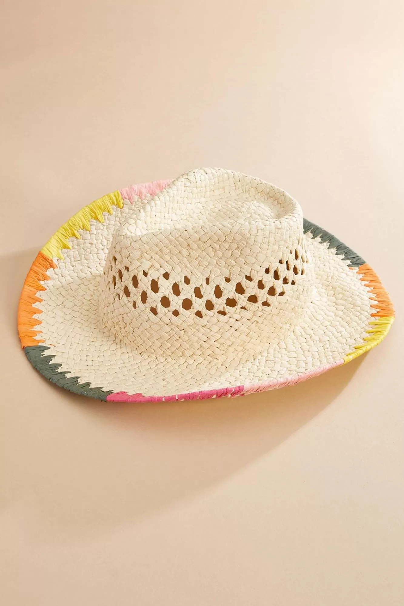 Women Versona Colorful Cowboy Straw Hat