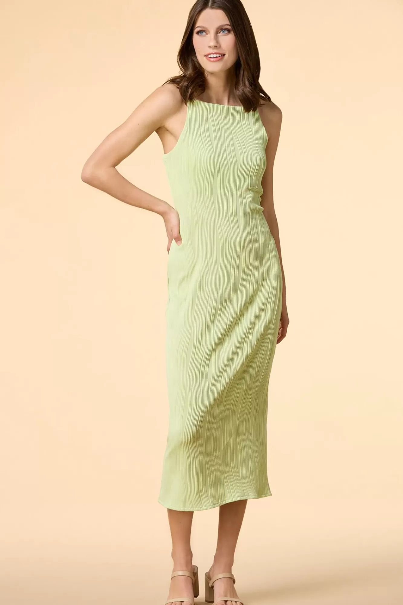 Women Versona Coming In Waves Midi Dress