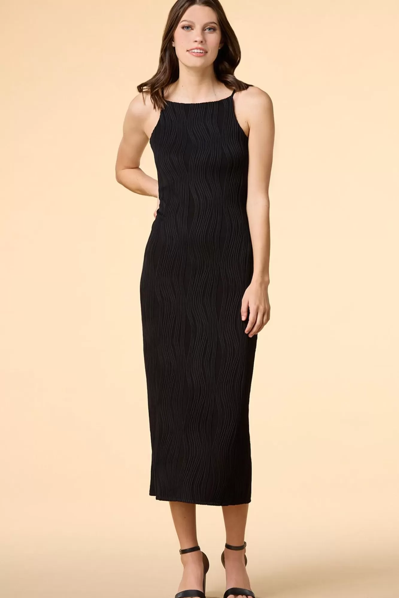 Women Versona Coming In Waves Midi Dress