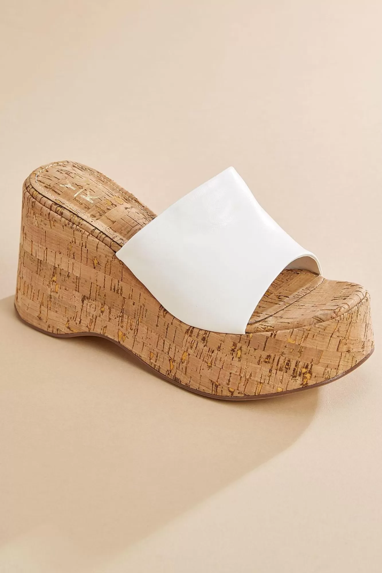 Women Versona Cork Wrapped Slide Wedges