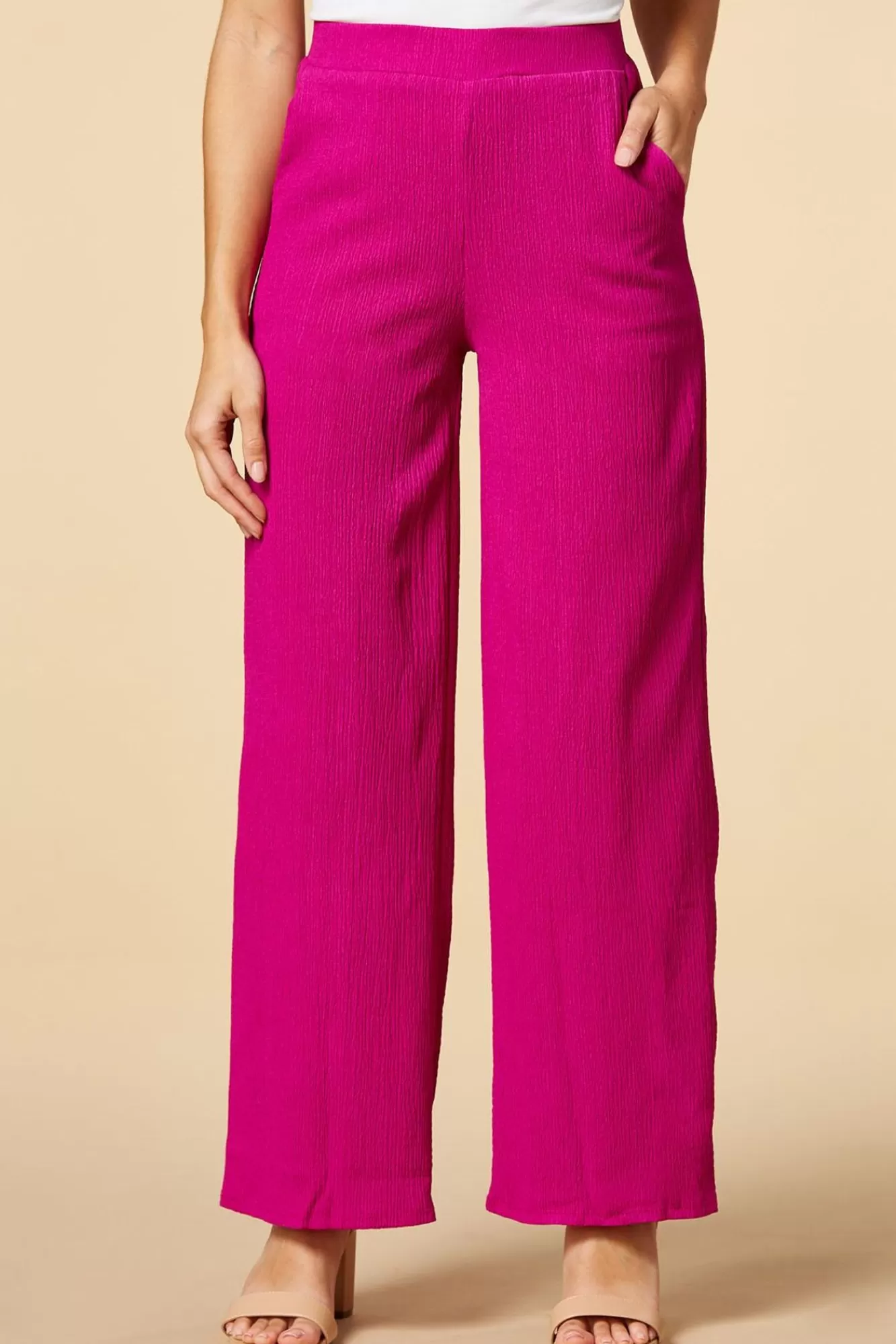 Women Versona Crinkle Cut Pantspink