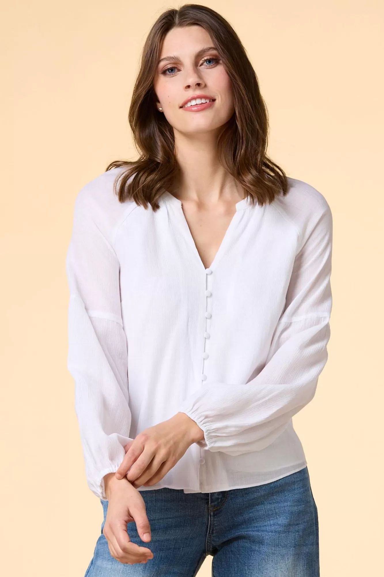 Women Versona Cute As A Button Top