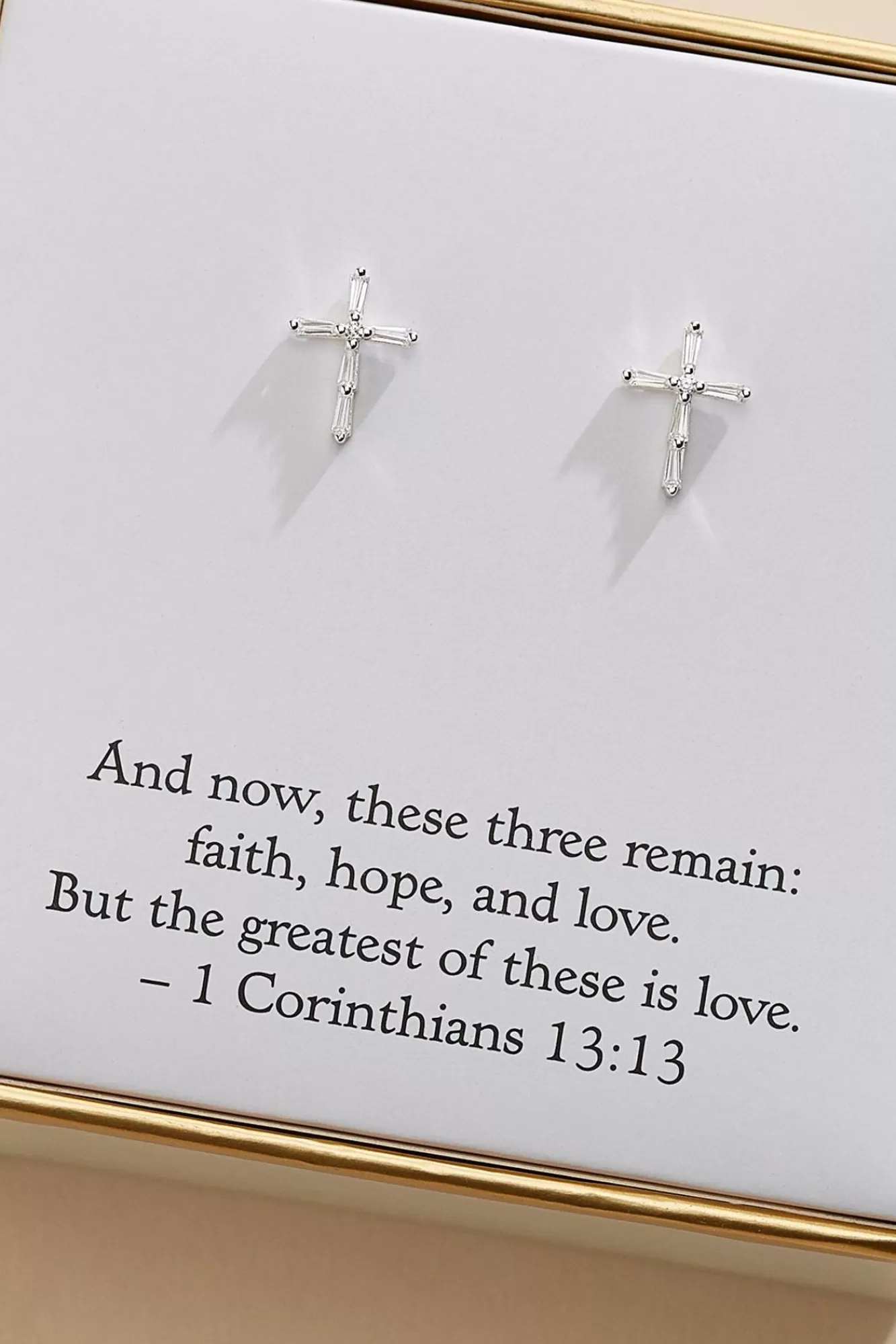 Women Versona Delicate Cross Earrings