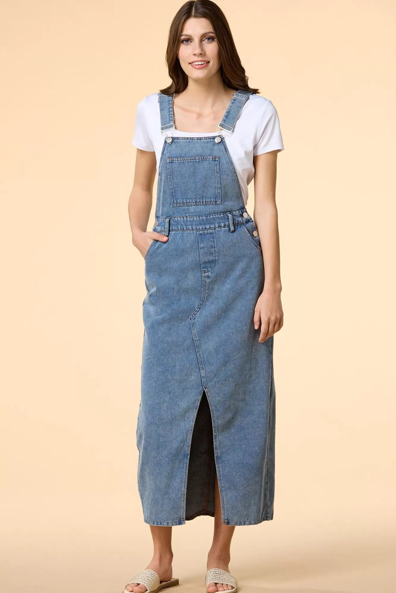 Women Versona Denim Dazzle Overall Dress