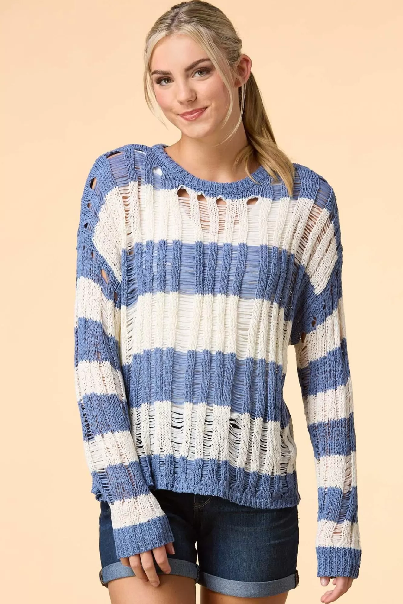 Women Versona Distress Signal Sweater