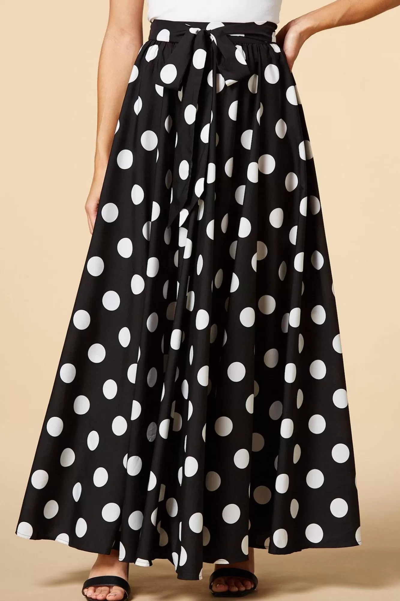 Women Versona Dot The Difference Maxi Skirt