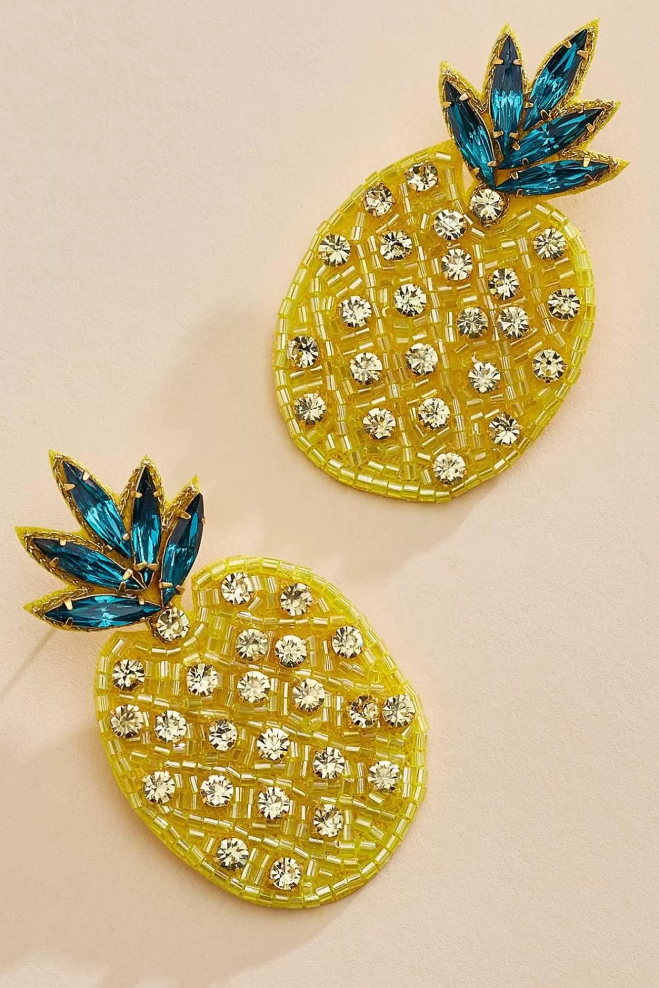 Women Versona Embellished Pineapple Earrings