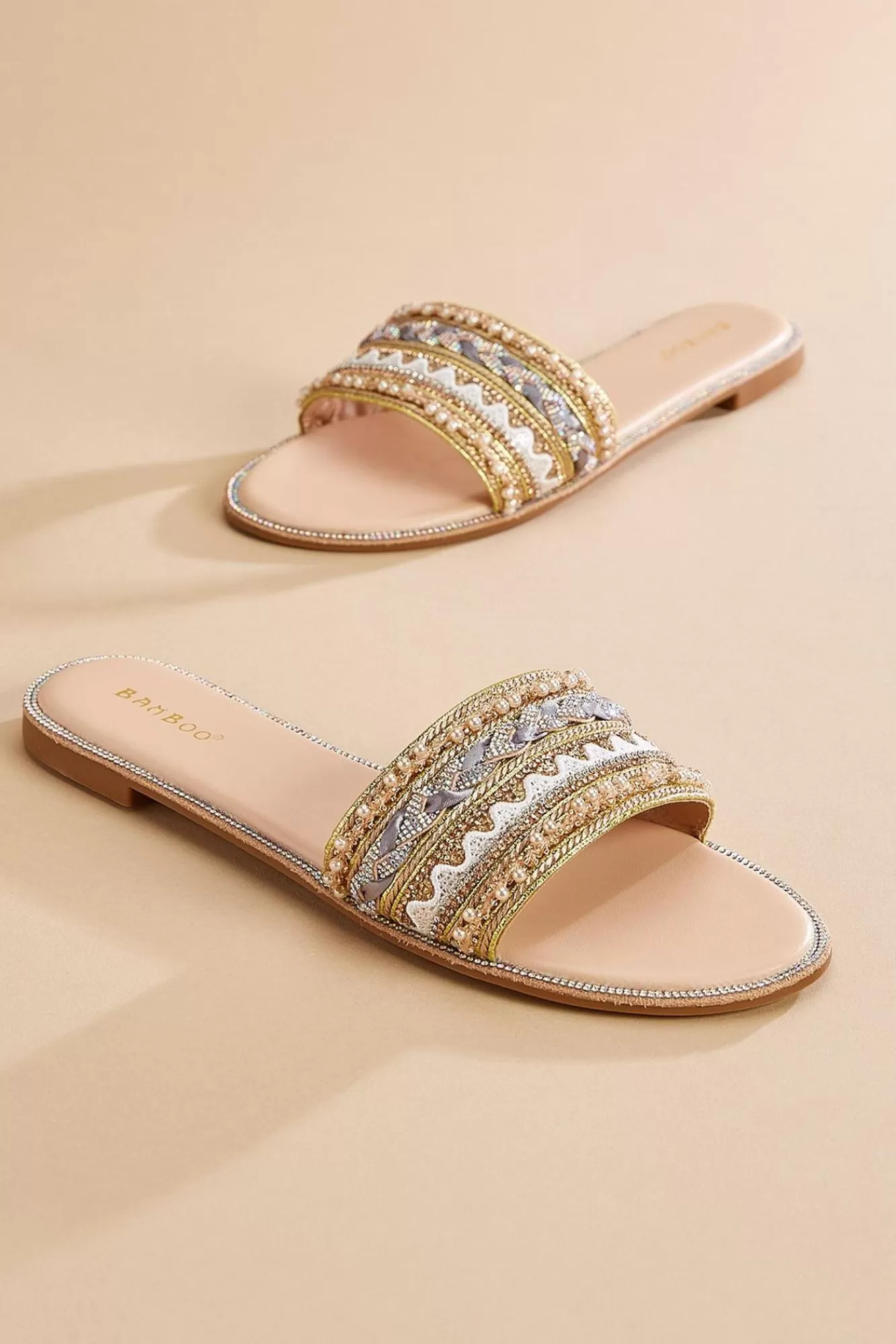 Women Versona Embellished Trim Sandals