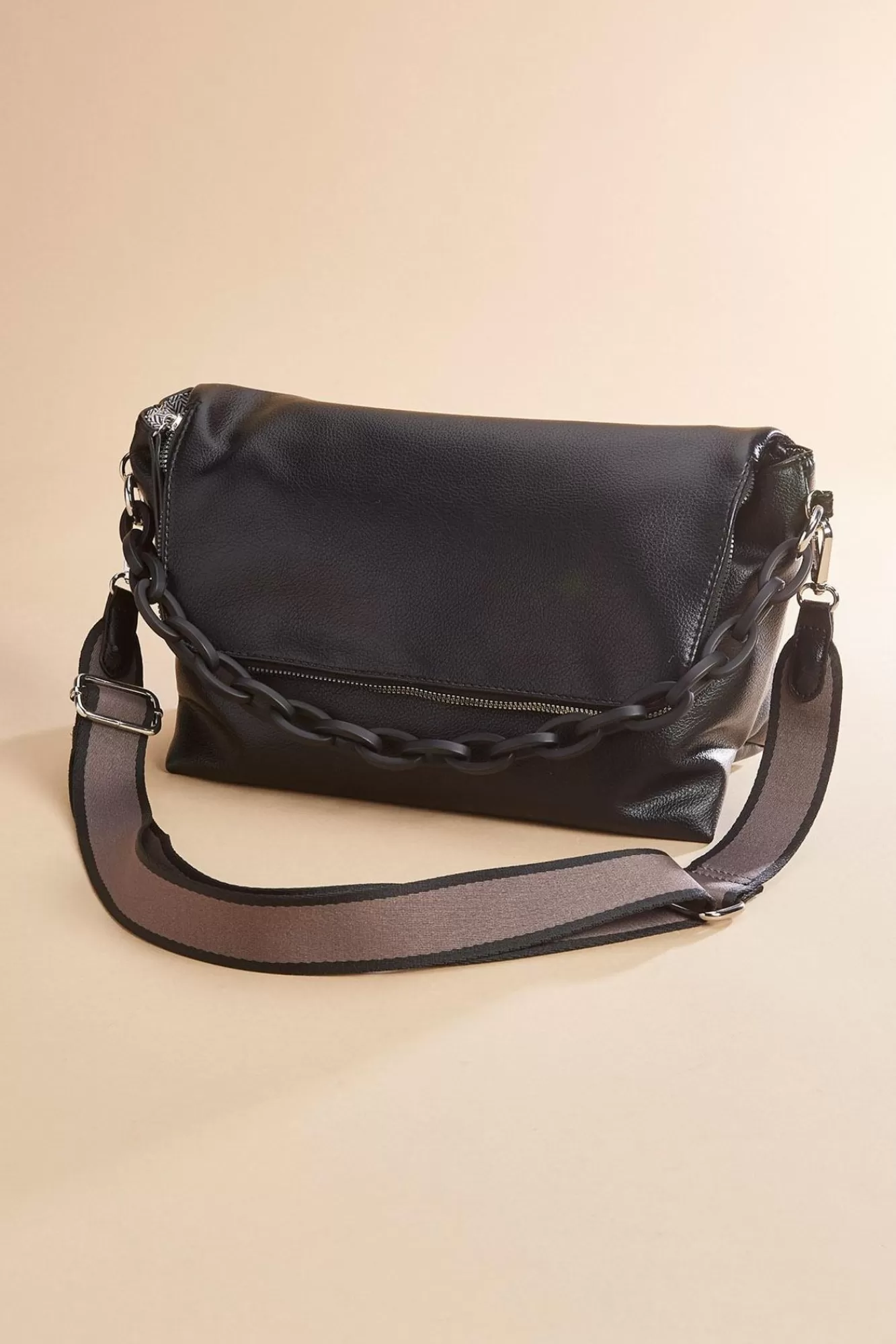 Women Versona Faux Leather Chain Crossbody