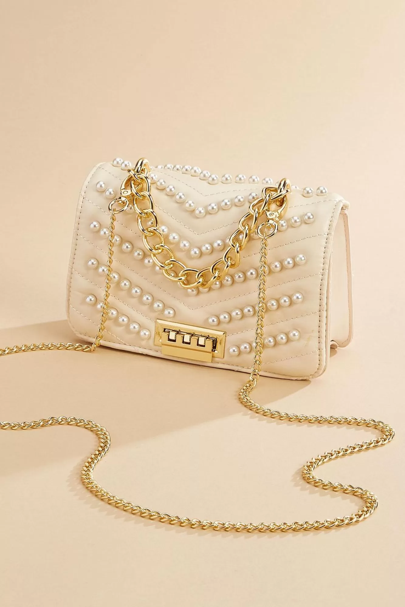 Women Versona Faux Leather Pearl Crossbody