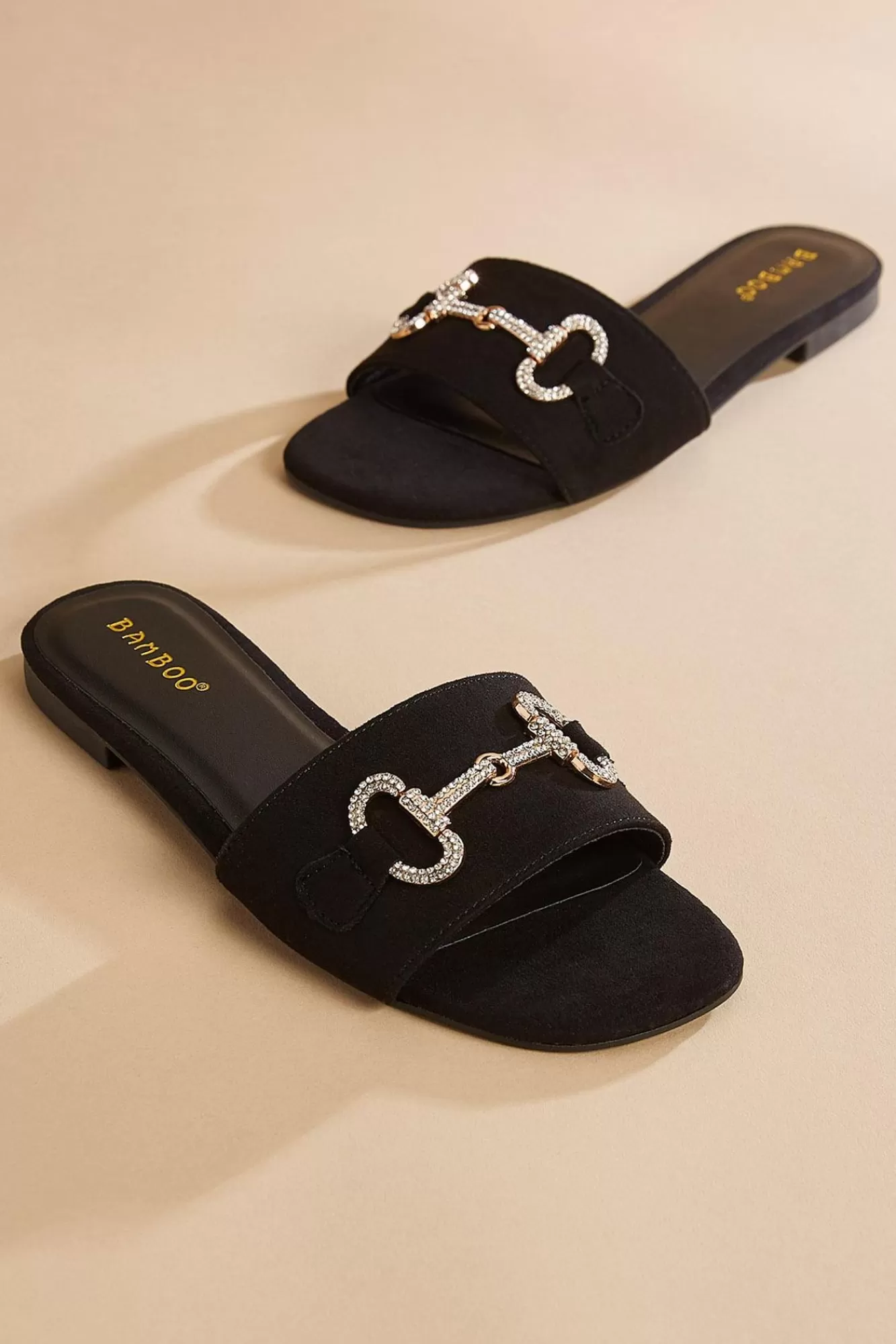 Women Versona Faux Suede Horsebit Slides