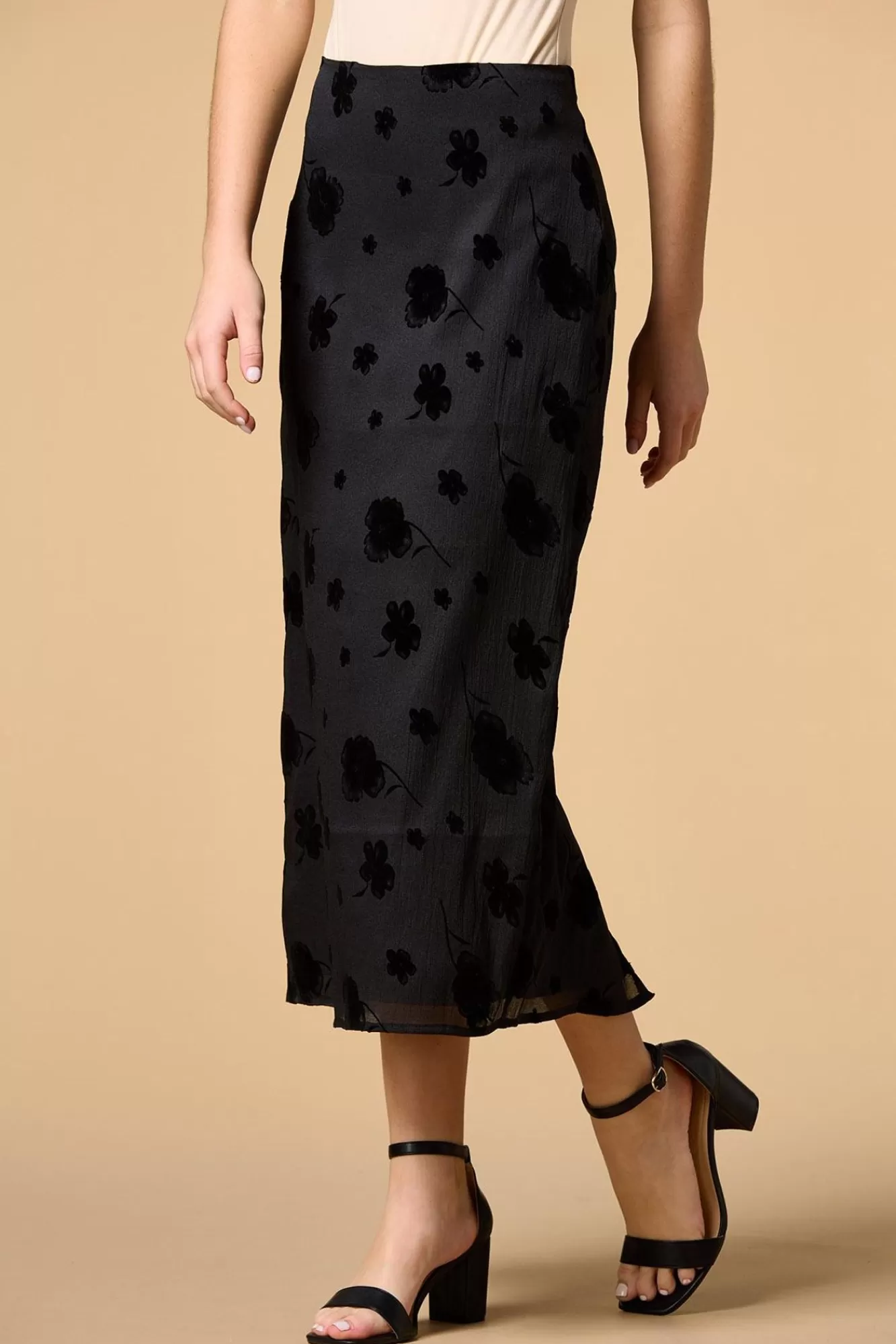 Women Versona Flock This Way Midi Skirt