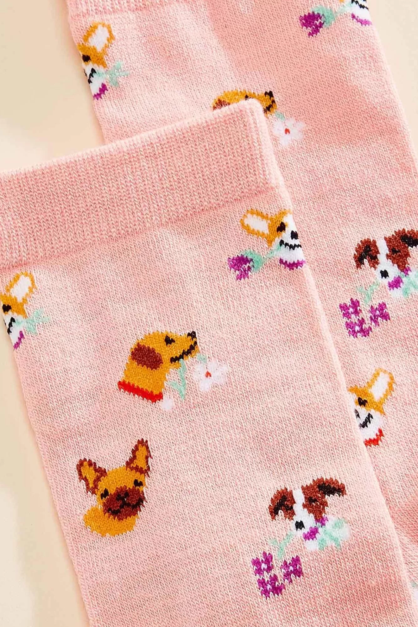 Women Versona Floral Dog Socks