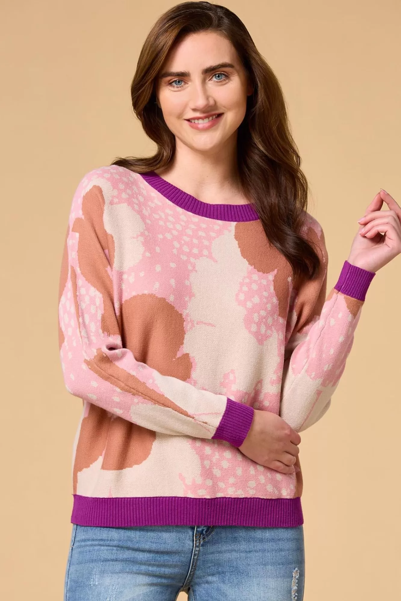 Women Versona Florally Forward Sweater