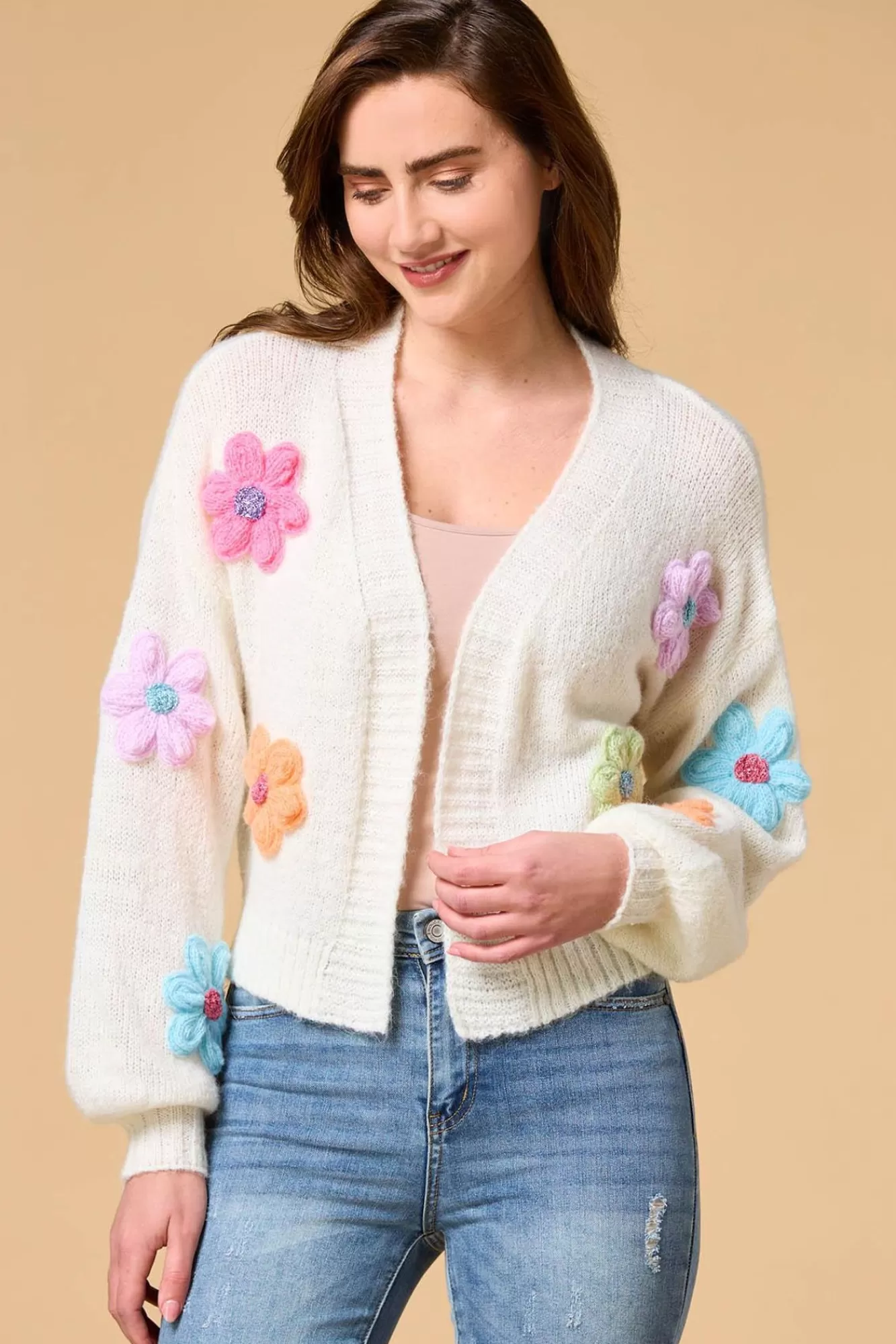 Women Versona Flower Power Cardigan