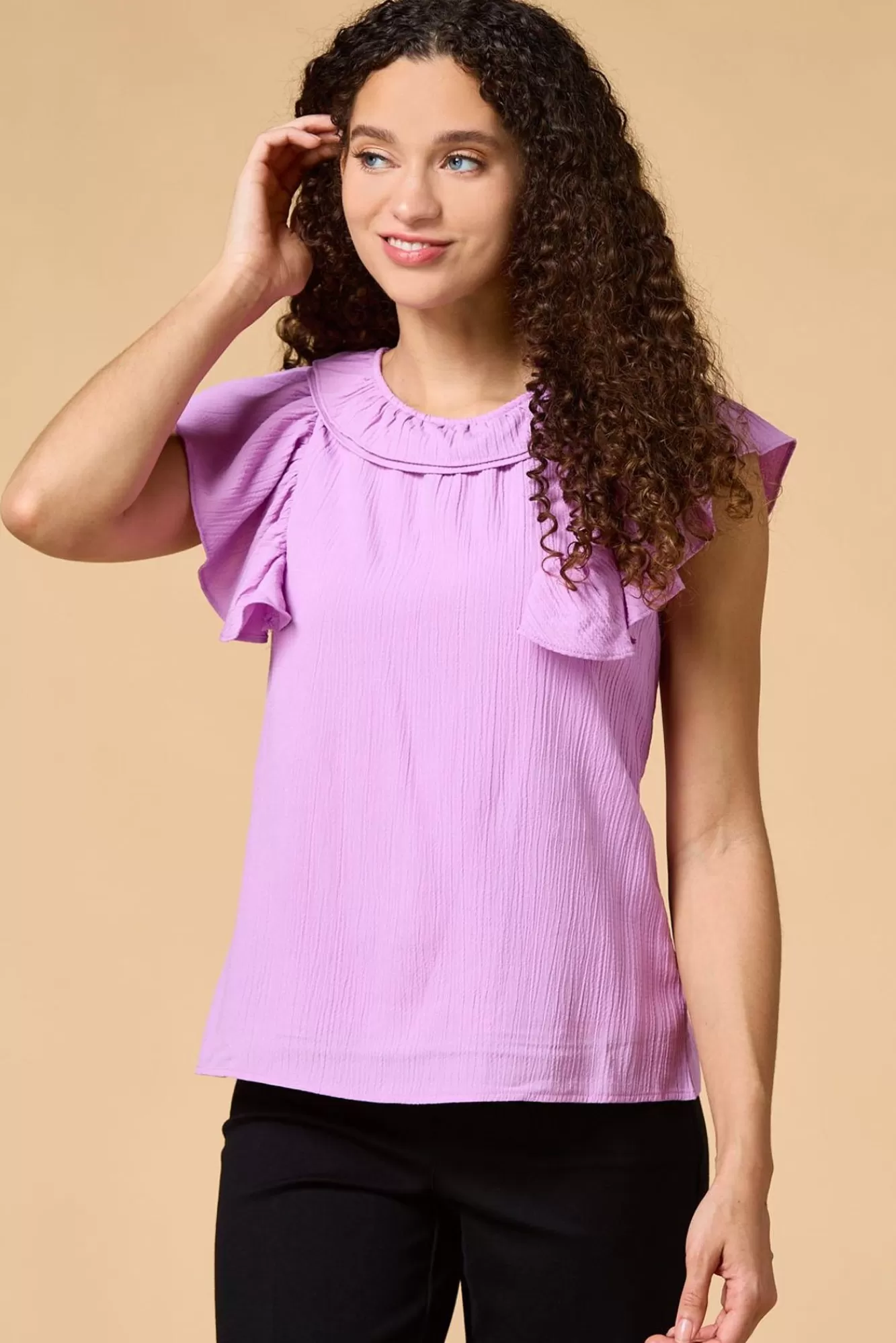 Women Versona French Lilac Top