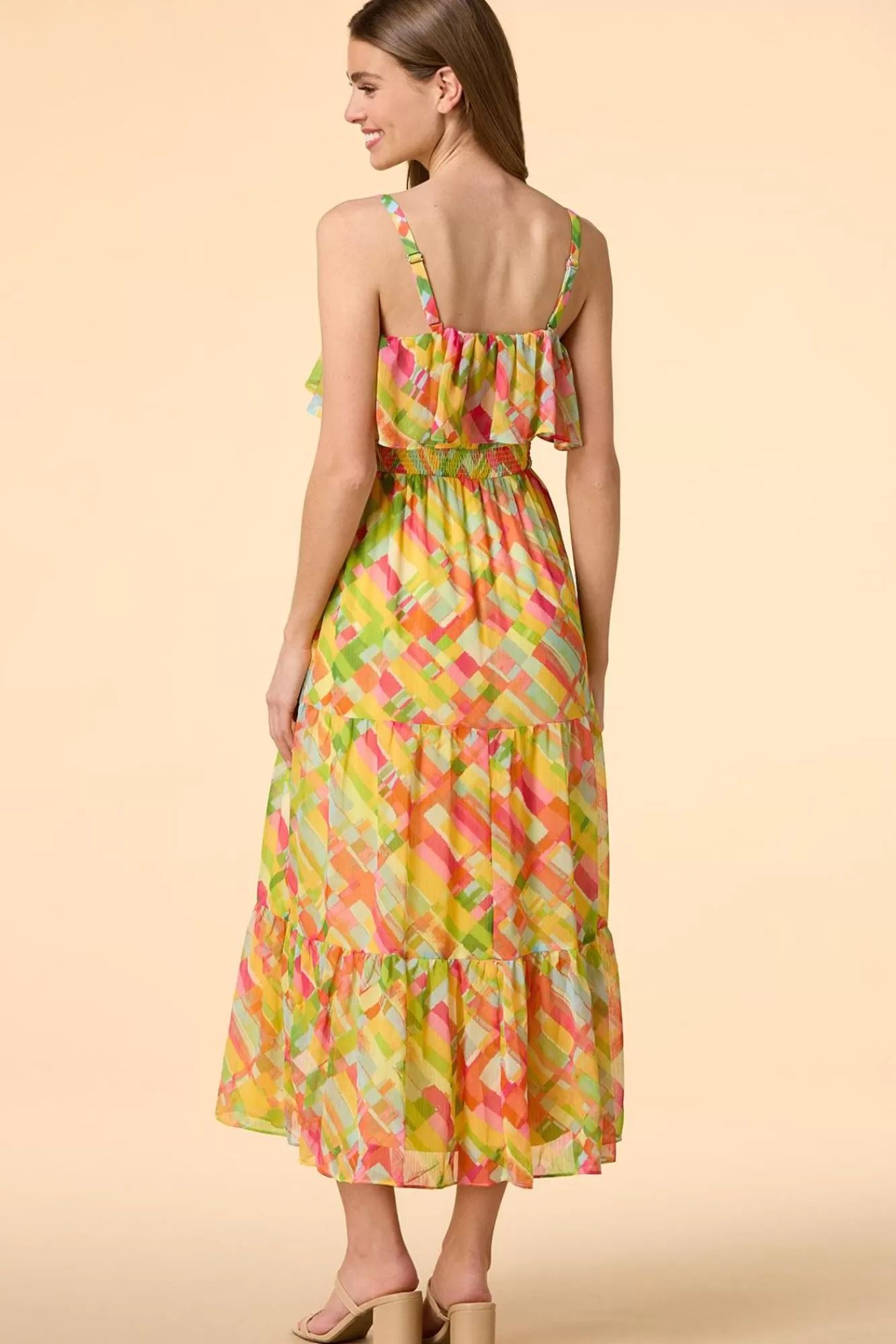 Women Versona Fruit Cocktail Midi Dress