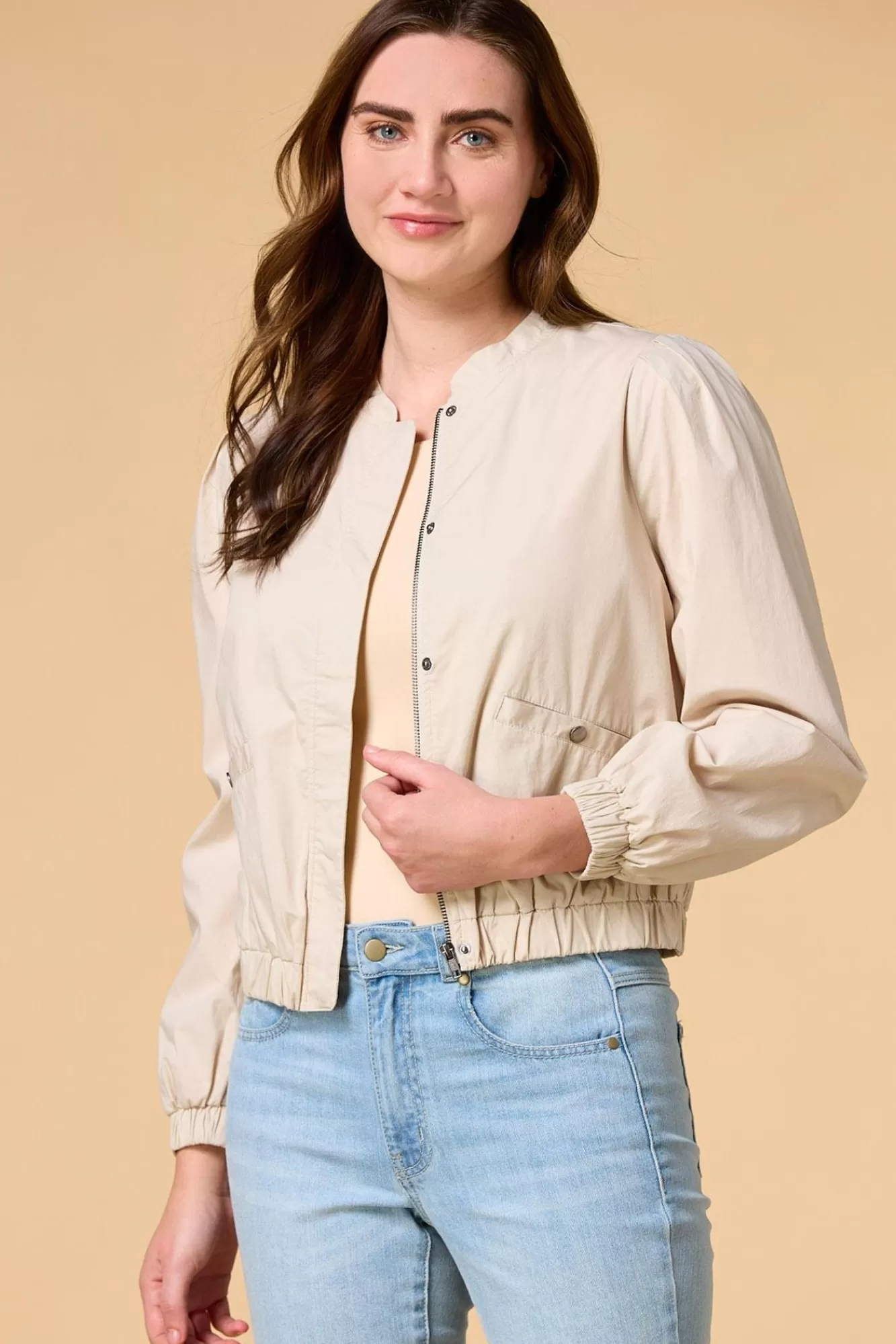 Women Versona Give Me Shelter Bomber Jacket