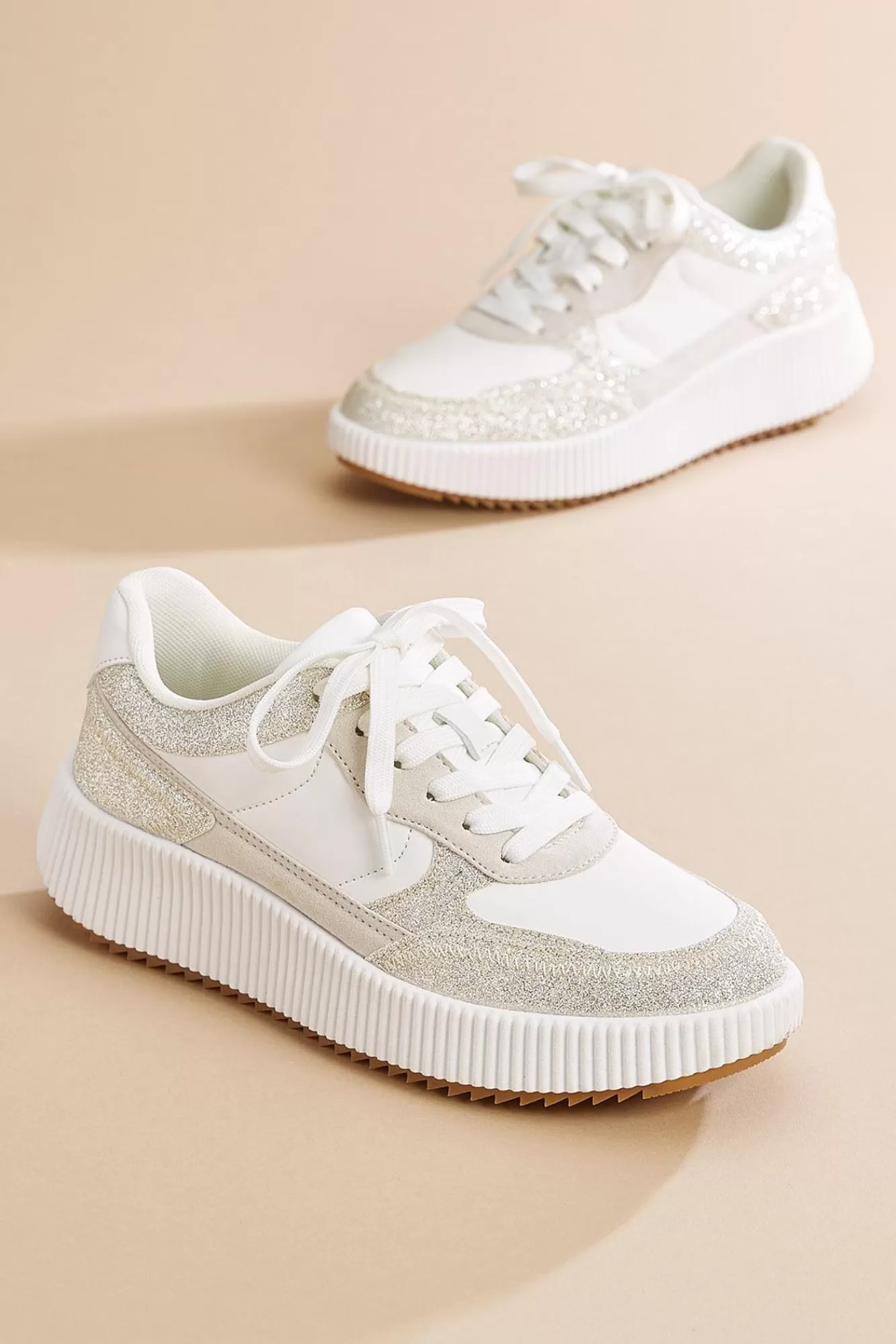 Women Versona Glitter Panel Sneakers