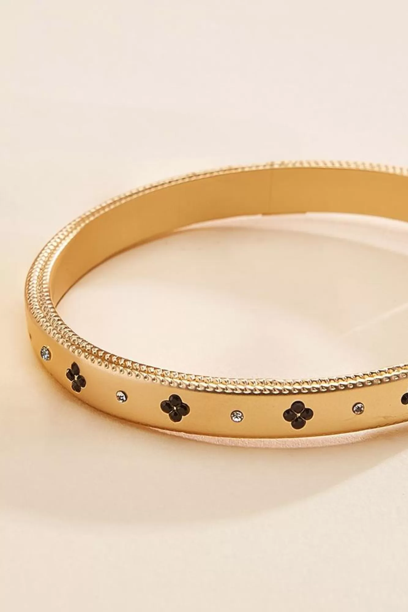 Women Versona Gold Embellished Bangle Bracelet Set