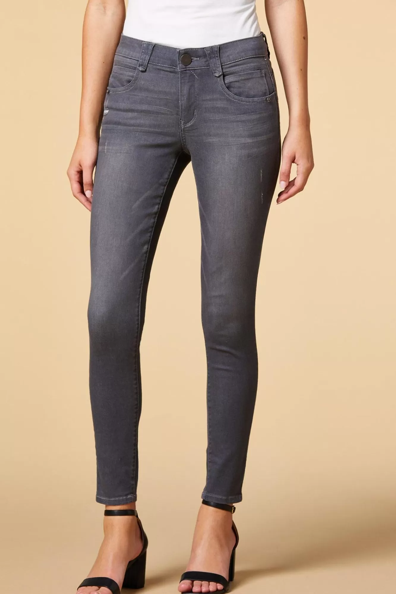 Women Versona Gray Area Jeggings