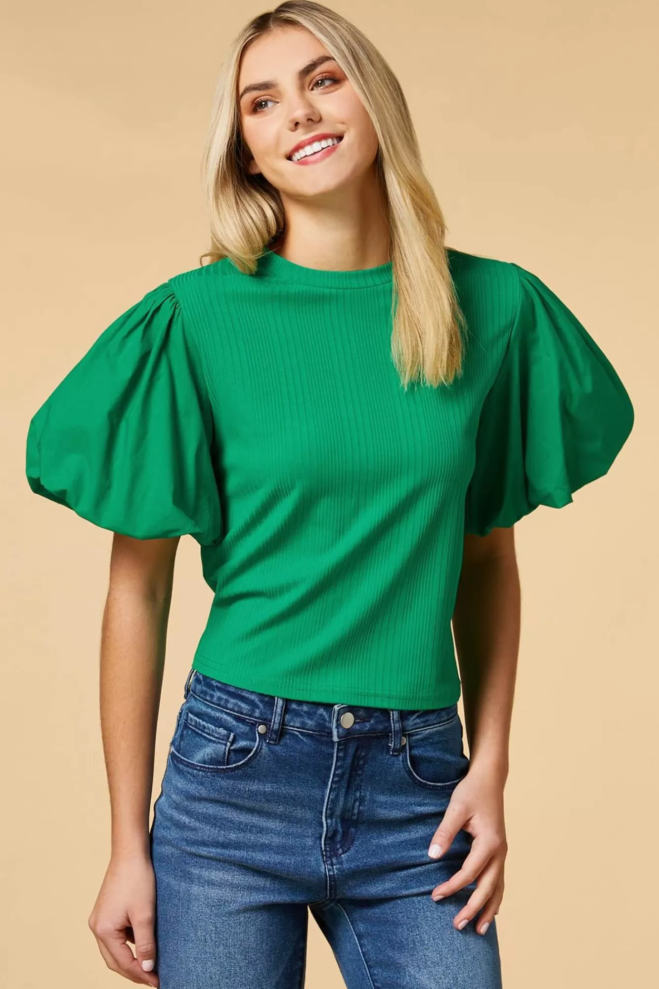 Women Versona Green Is The New Black Top