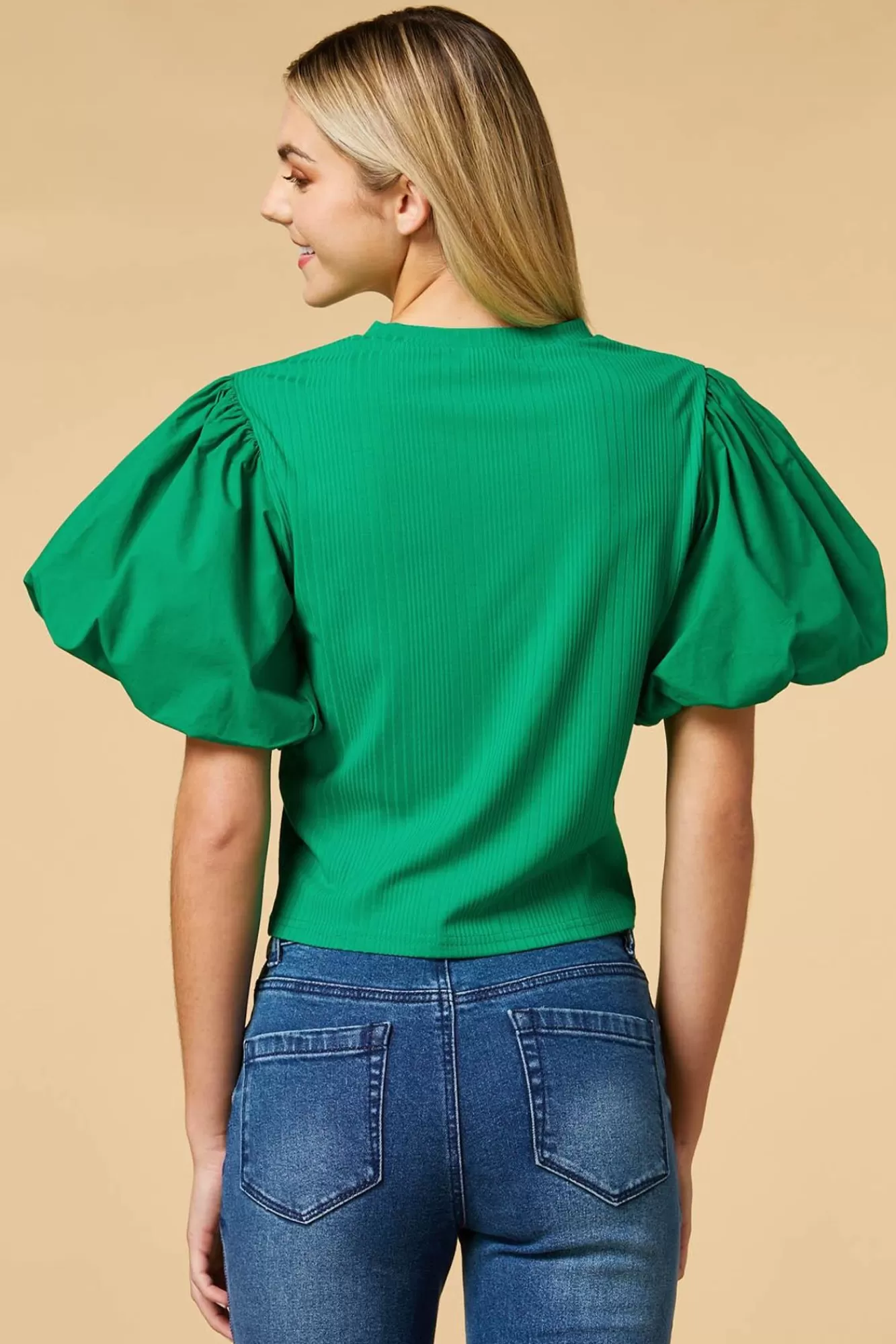 Women Versona Green Is The New Black Top