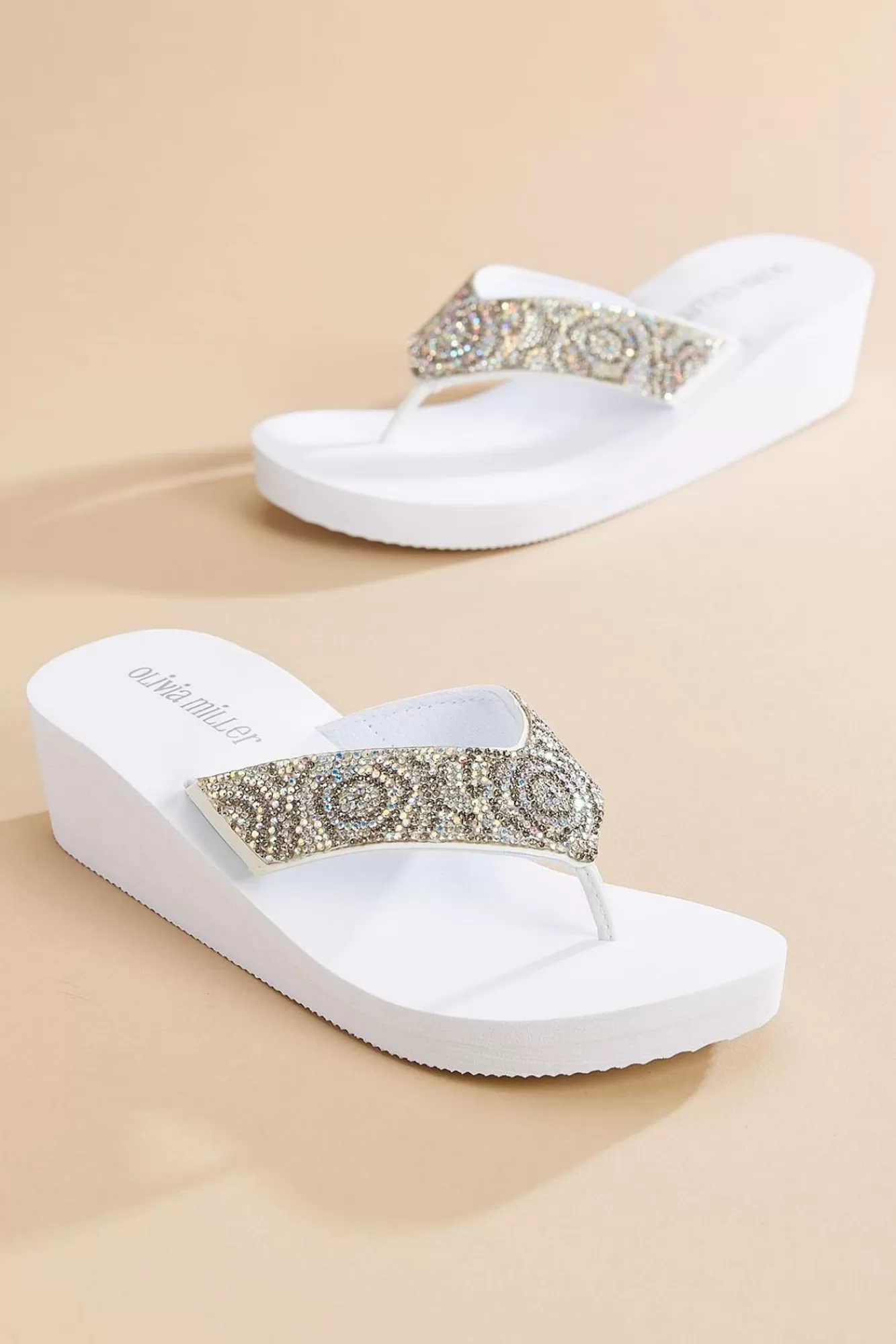 Women Versona Iridescent Embellished Sandals