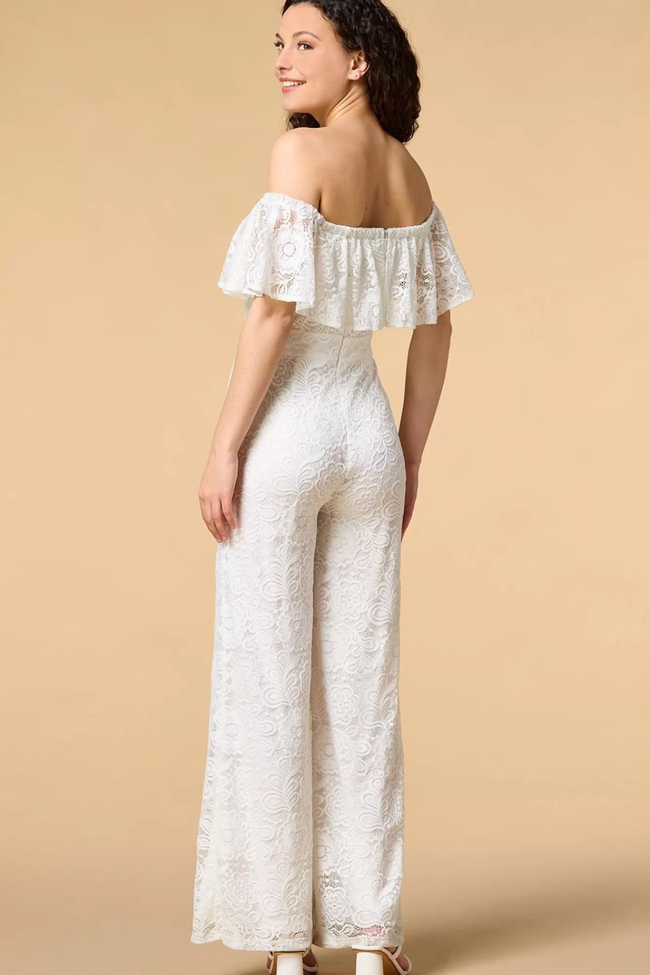 Women Versona Lace In The Crowd Jumpsuit