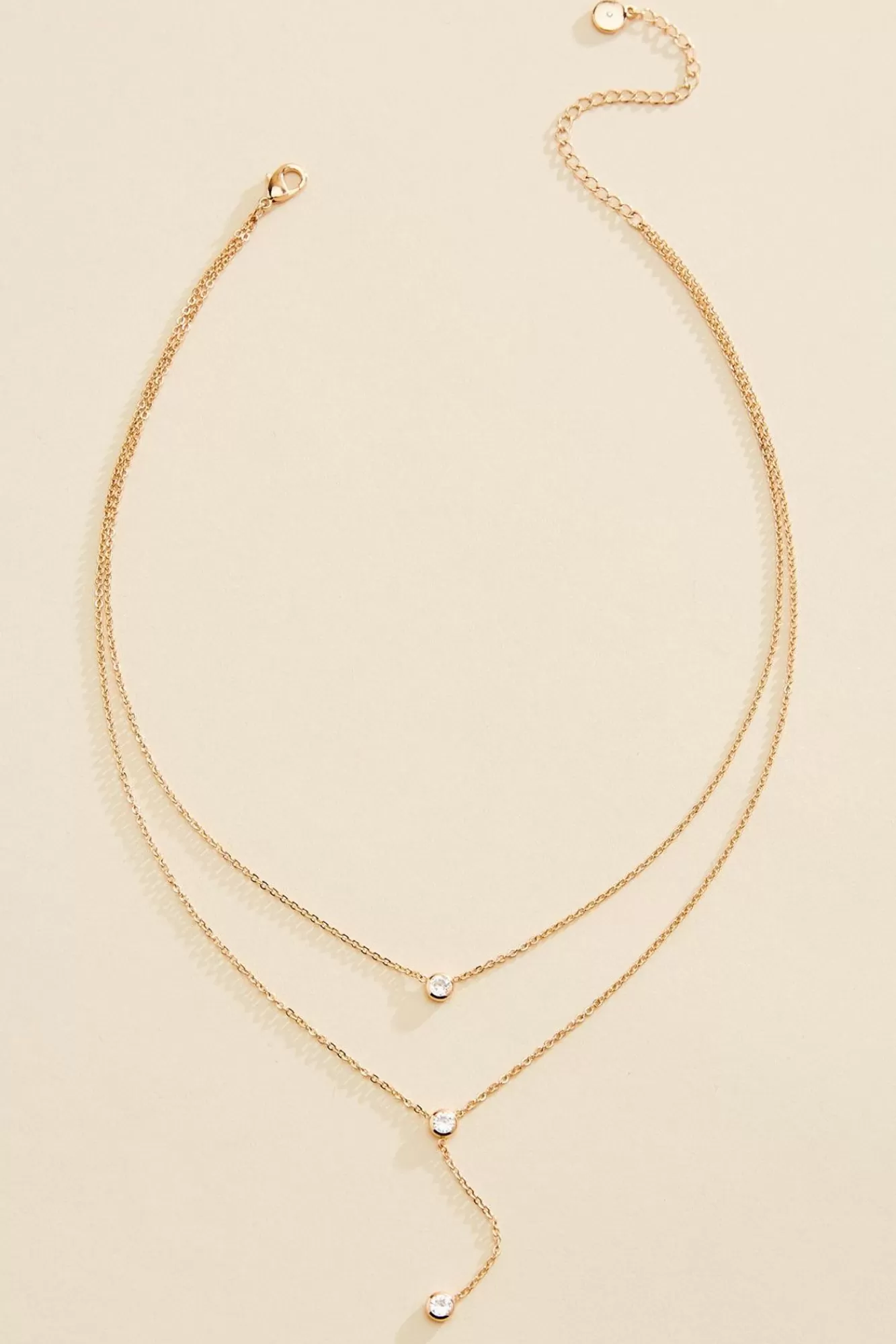 Women Versona Layered Bezel Necklace