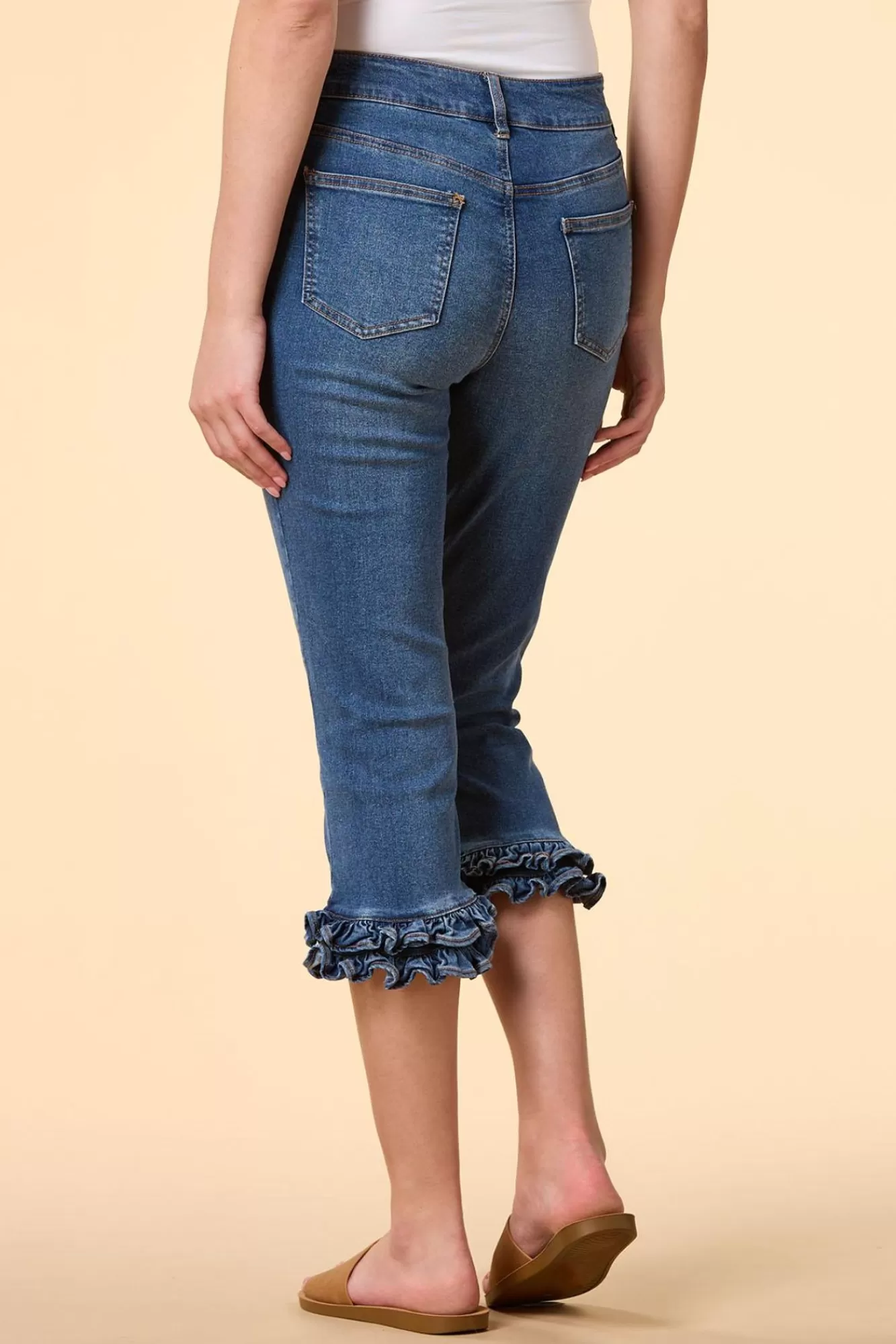 Women Versona Life Is Ruffle Jeans