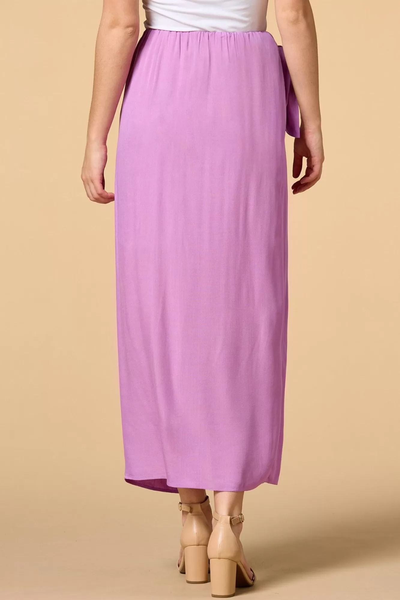 Women Versona Lush Lavender Midi Skirt