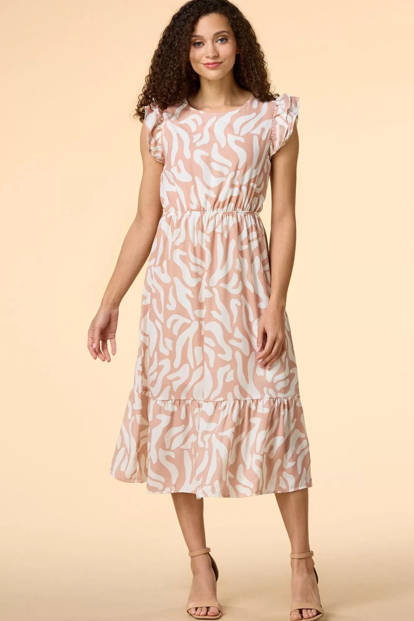 Women Versona Making Waves Midi Dress