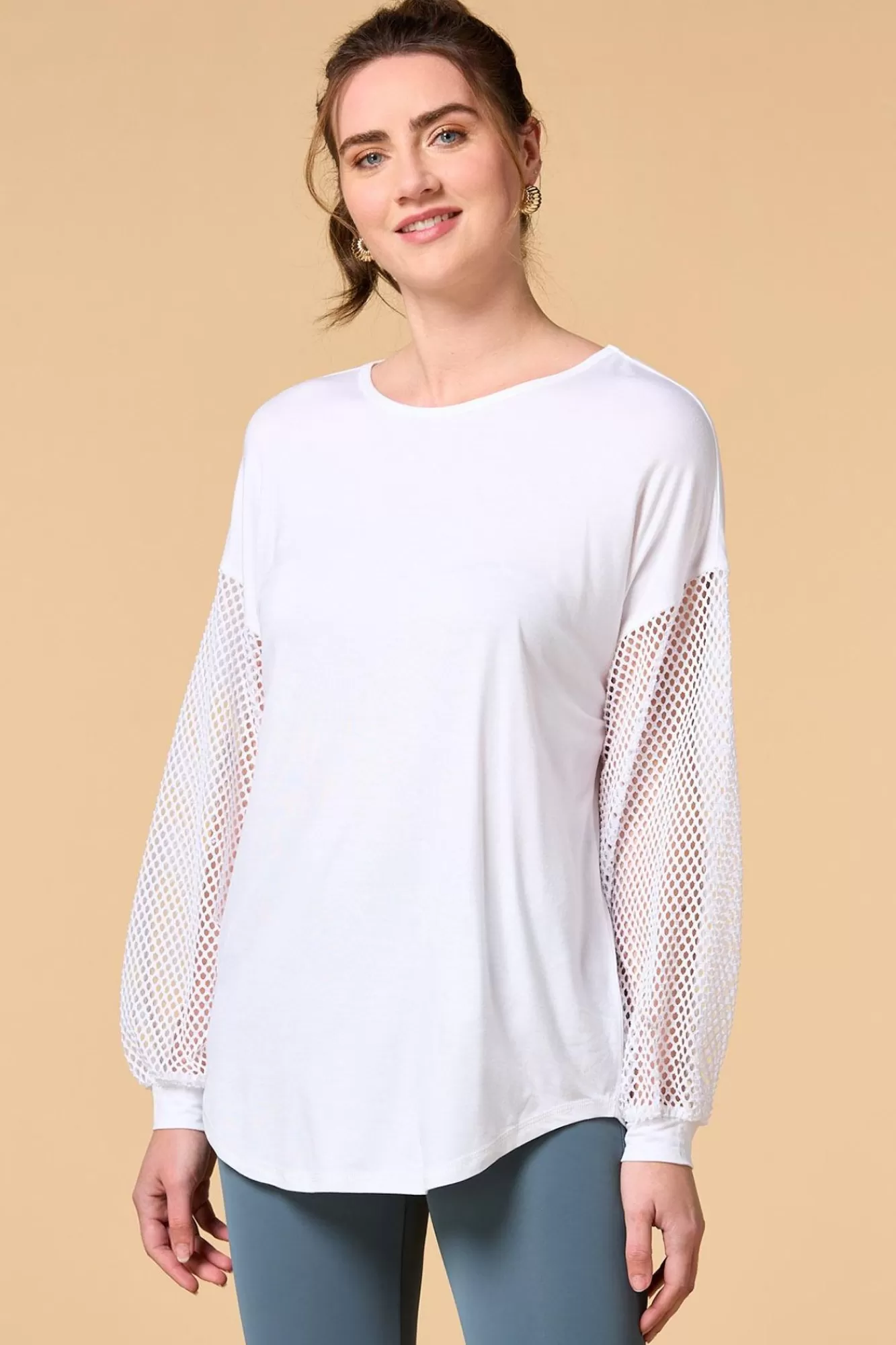 Women Versona Mesh With Me Tunic