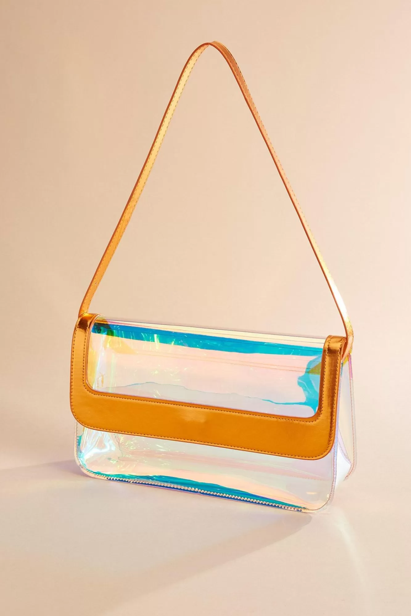 Women Versona Metallic Clear Jelly Bag