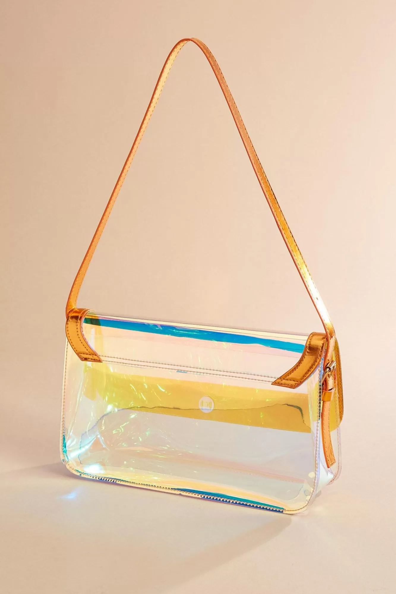 Women Versona Metallic Clear Jelly Bag