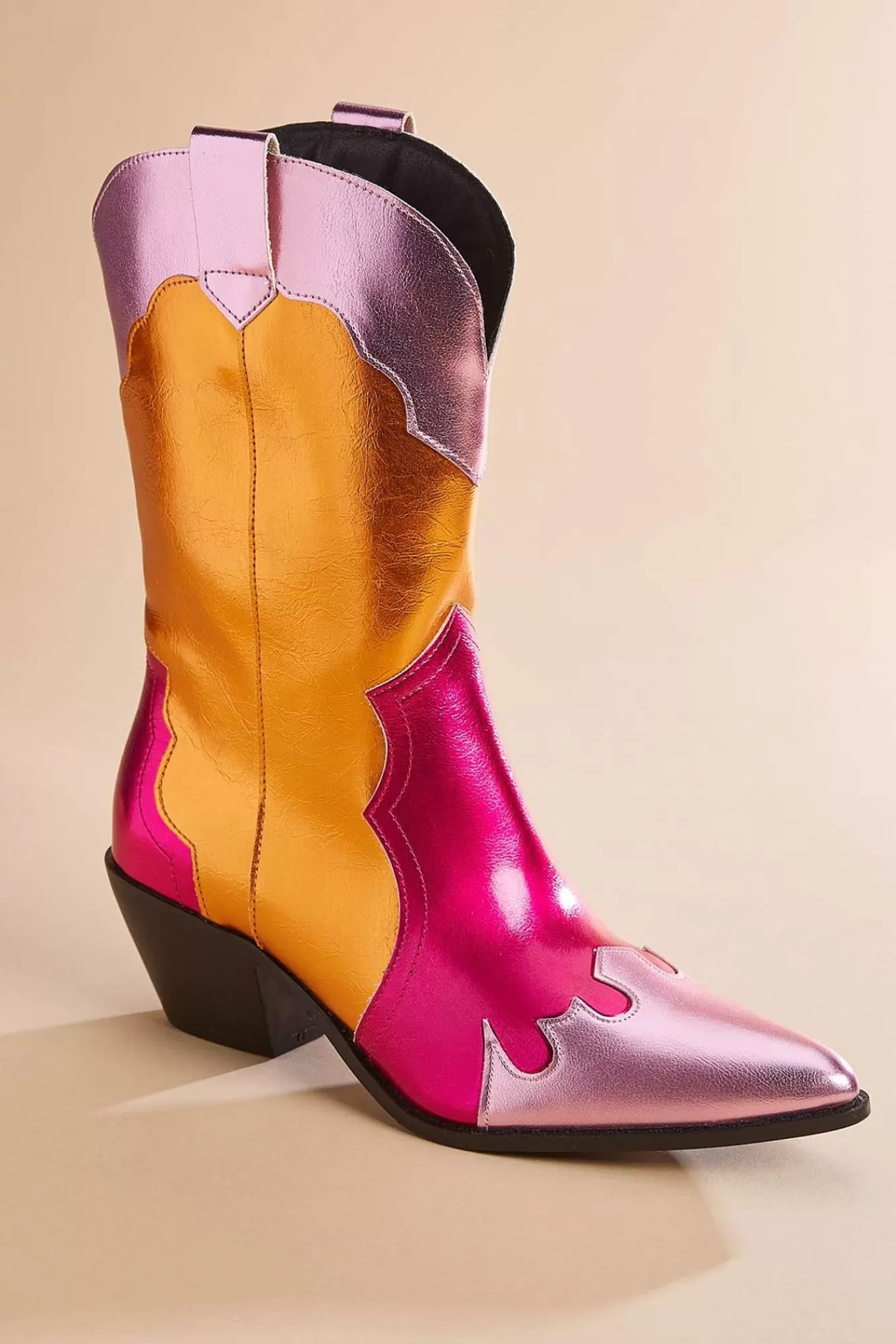 Women Versona Metallic Colorblock Boots