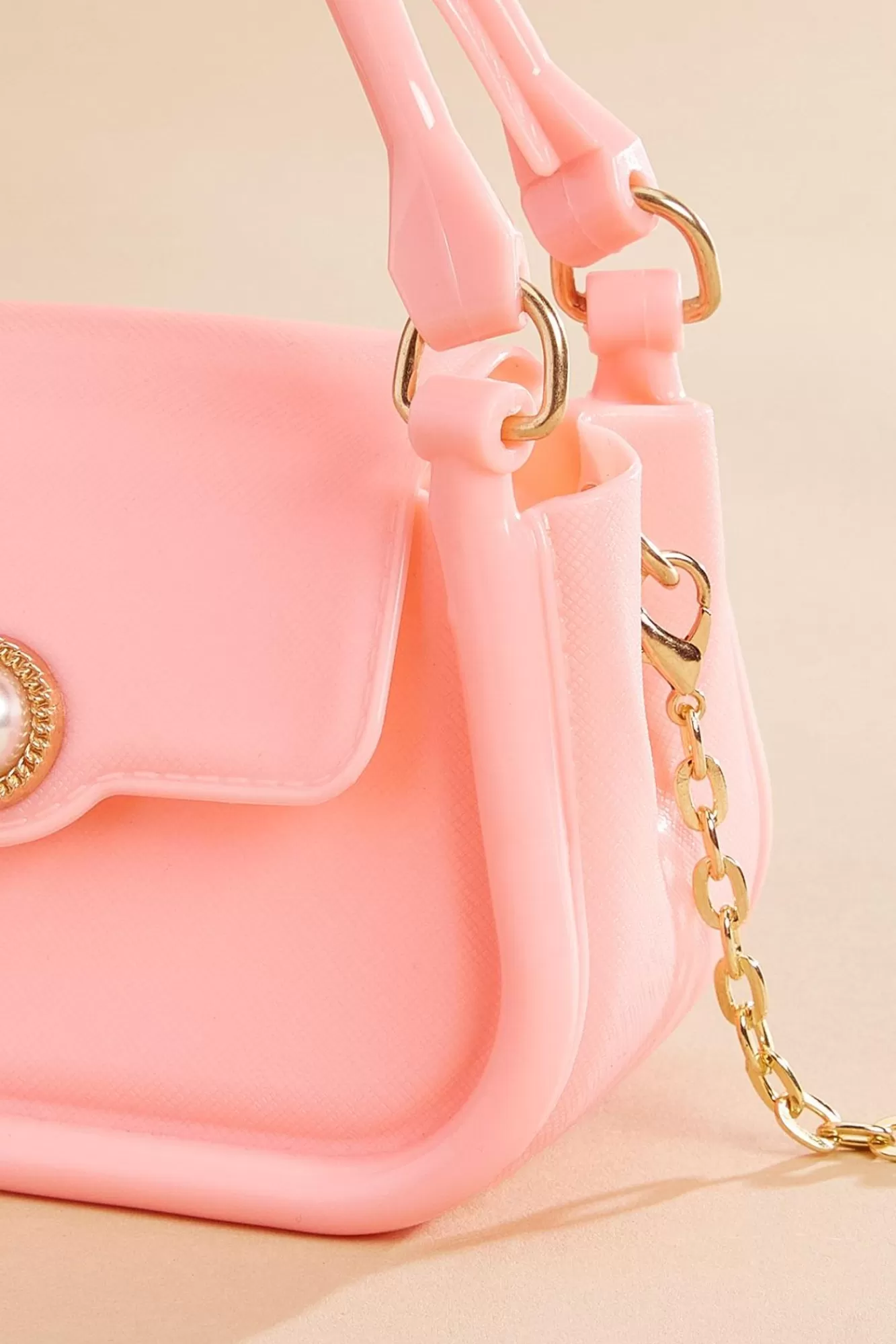 Women Versona Mini Pink Jelly Bag