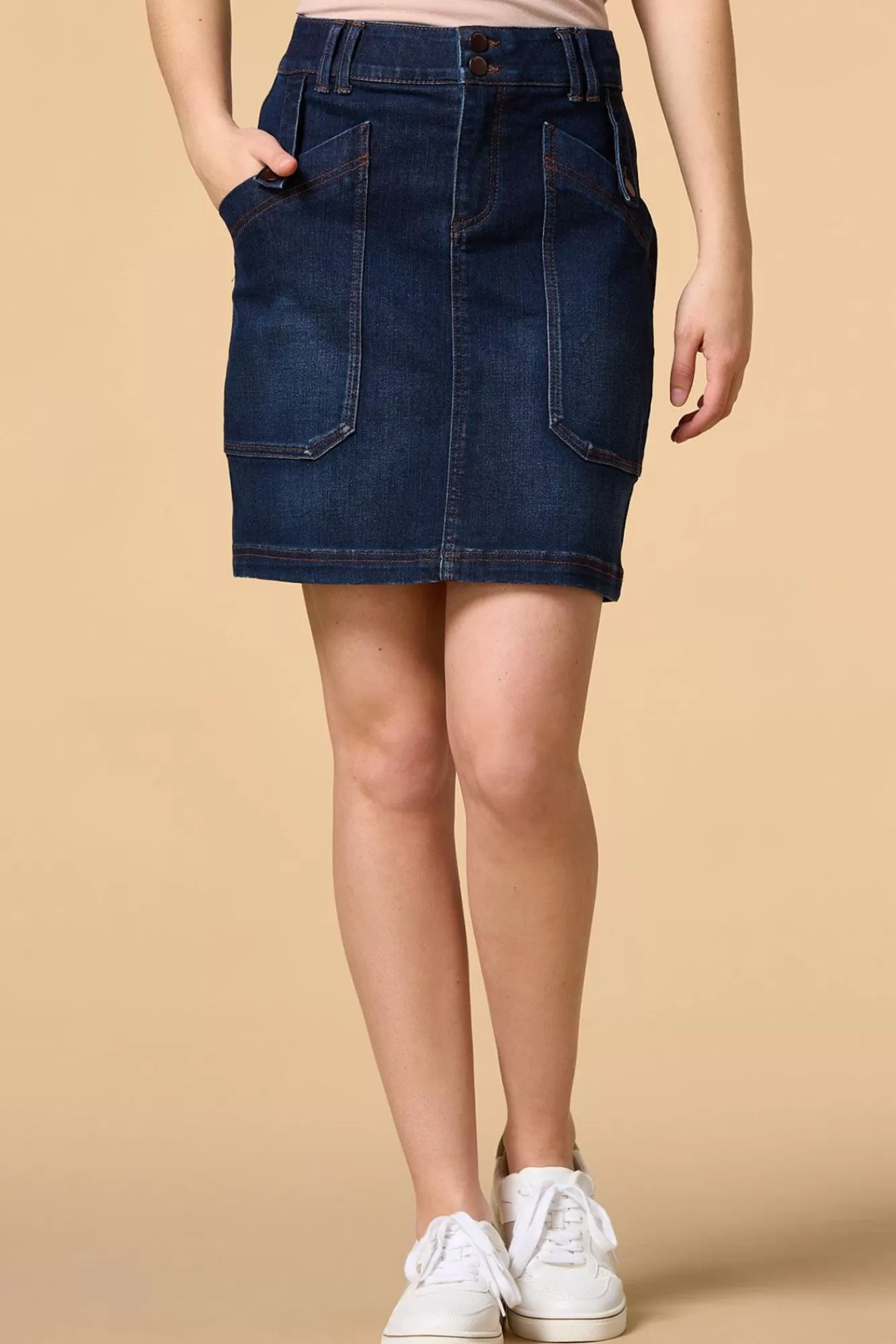 Women Versona Night Moves Denim Skirt