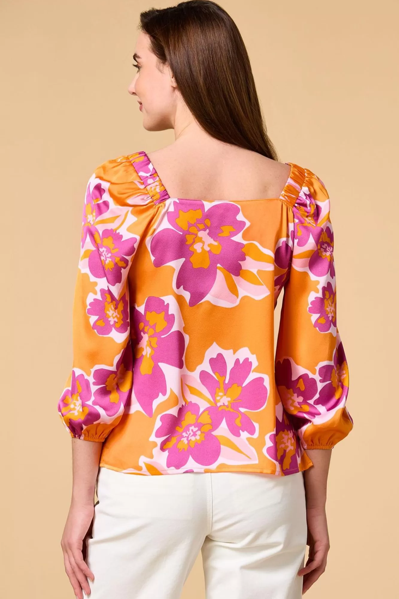 Women Versona Orange Blossom Top