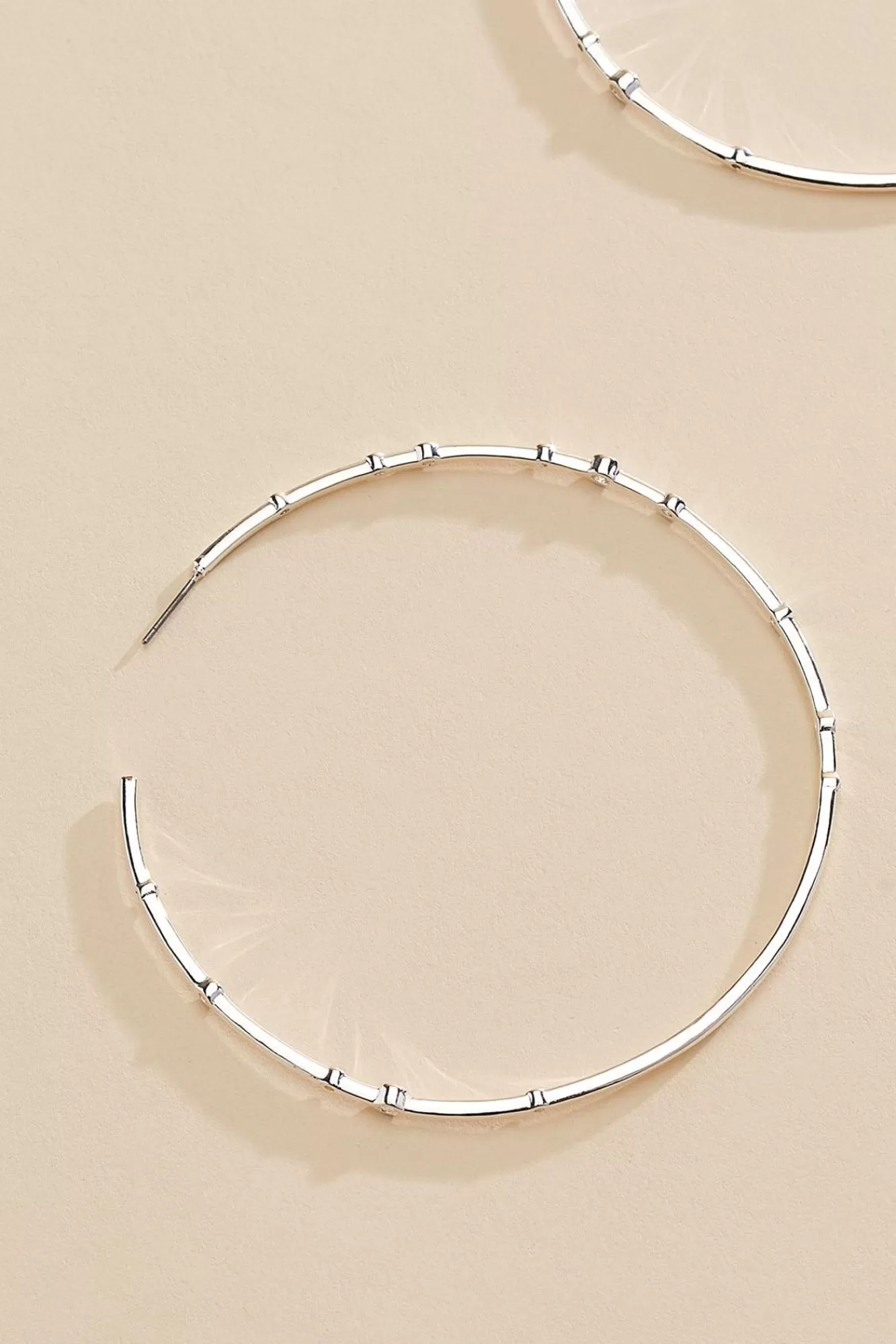 Women Versona Oversized Embellished Hoop Earrings