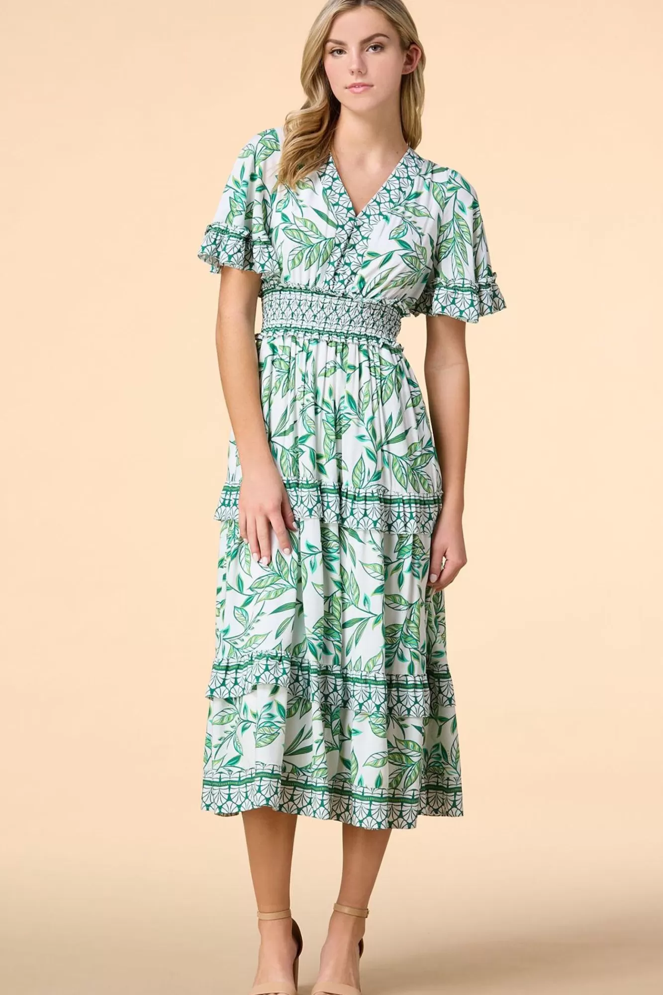 Women Versona Palm Reader Midi Dress