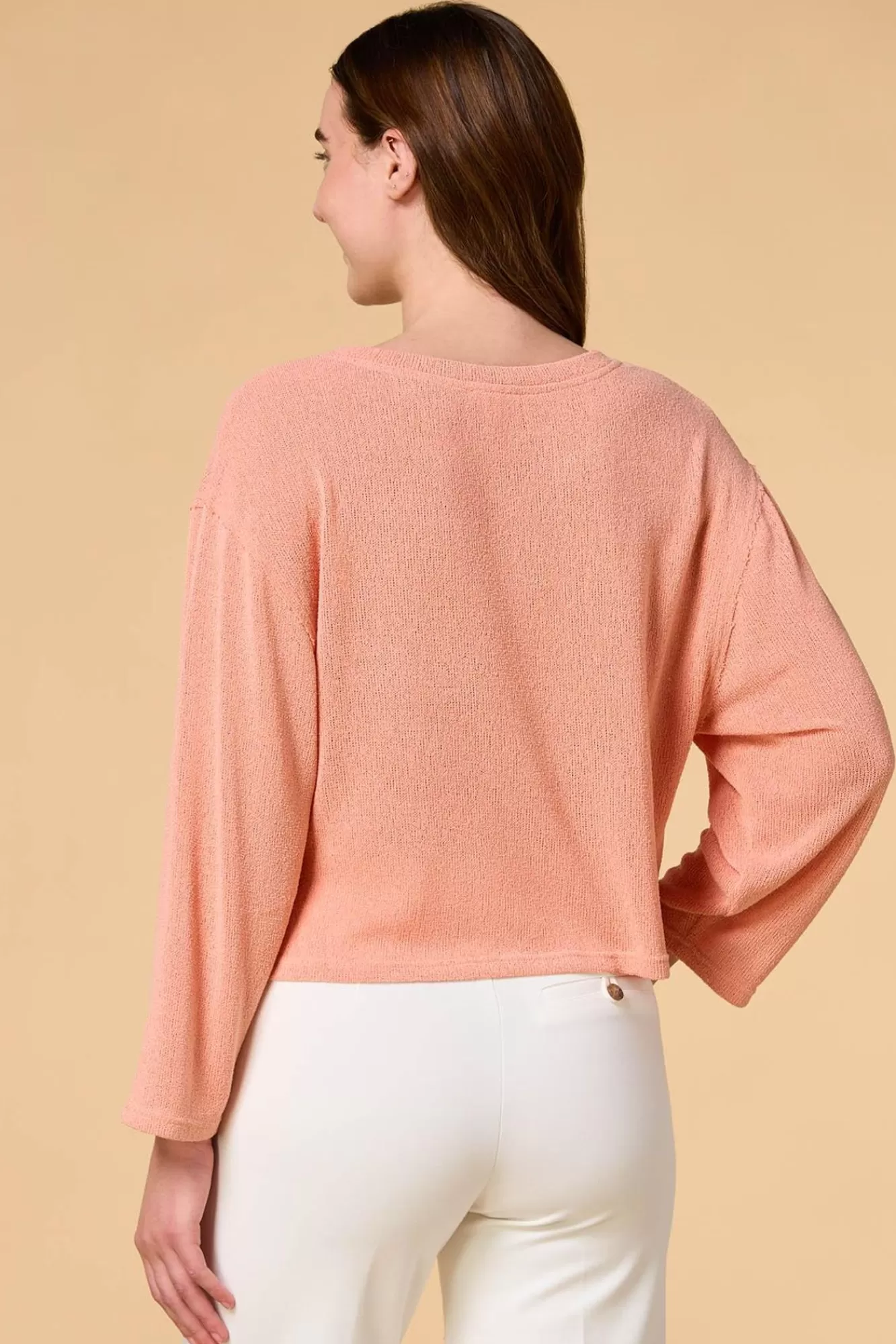 Women Versona Peach Fuzz Top