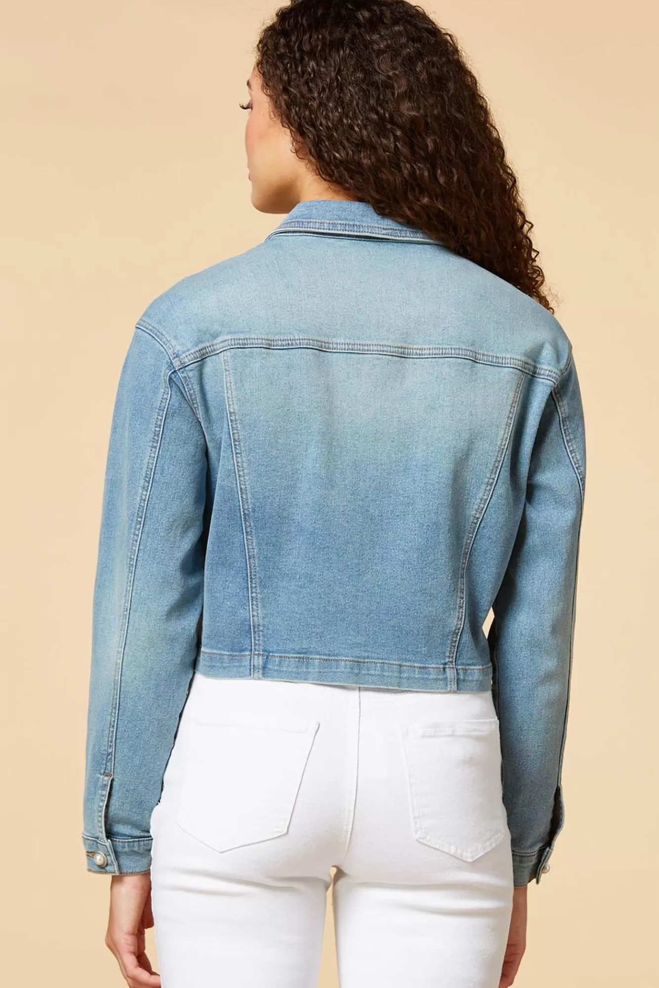 Women Versona Pearly Girl Denim Jacket